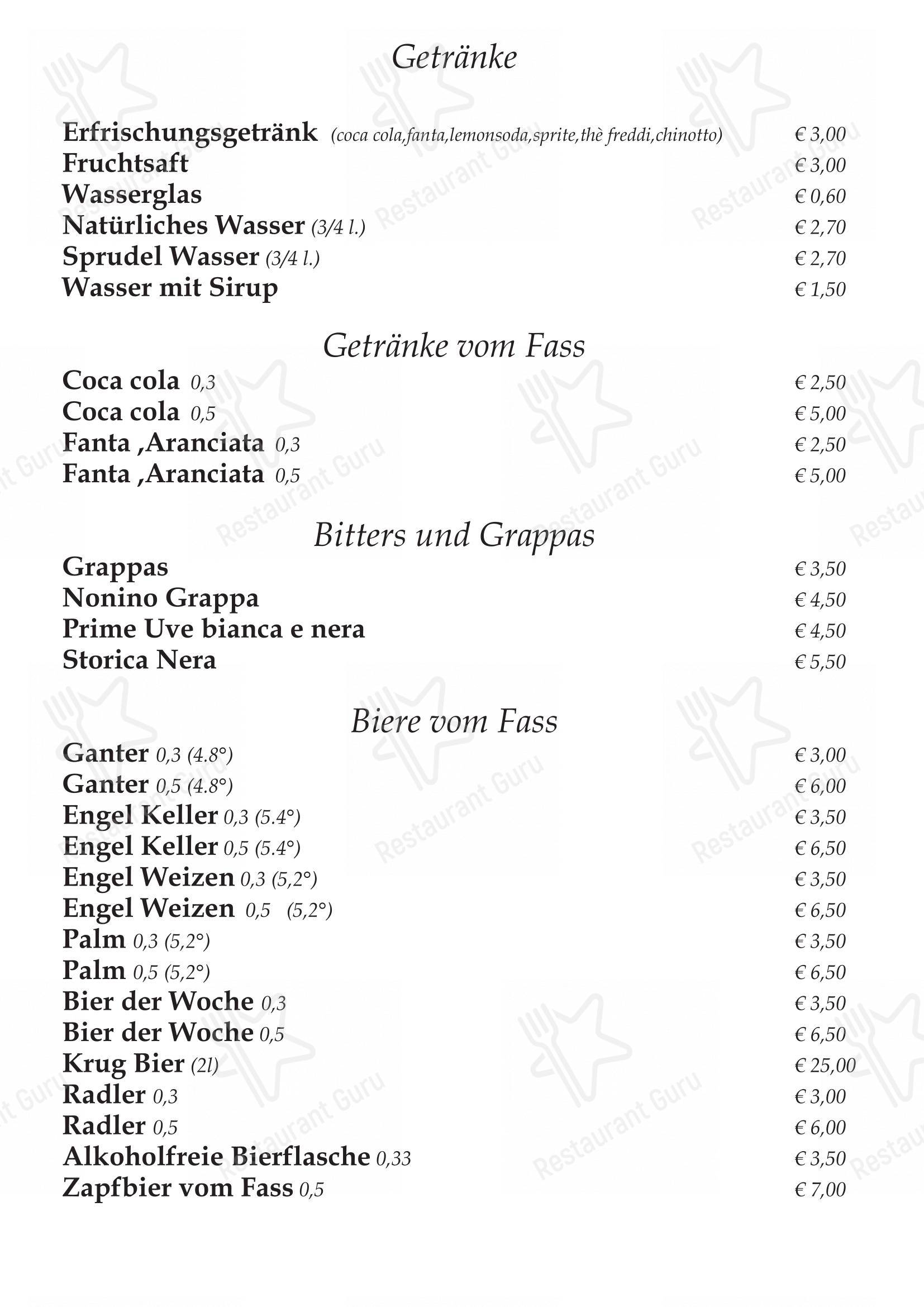Основное меню per Pizzeria Ristorante Ti Spiazza in Sappada