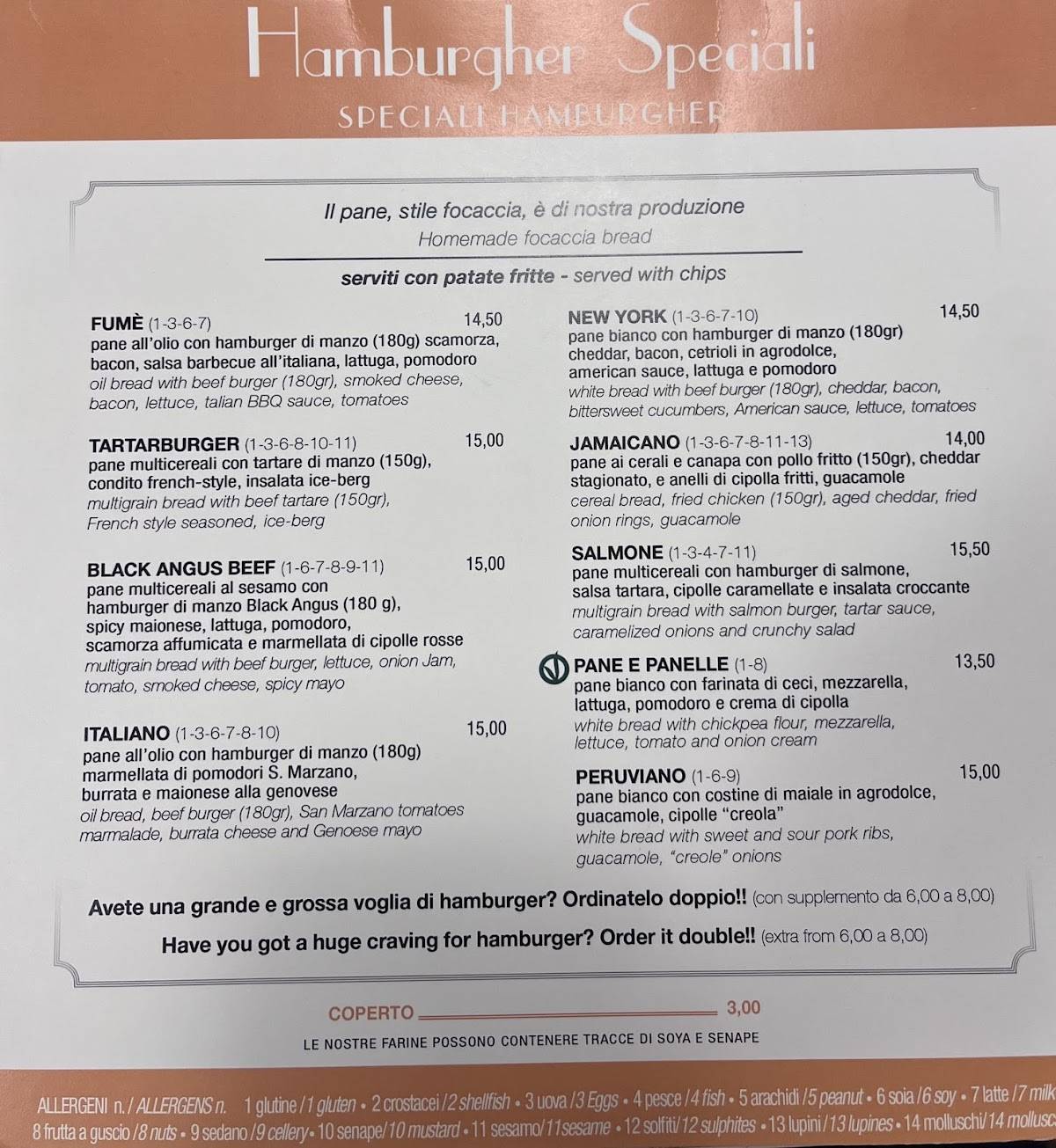 Menu di Byron 