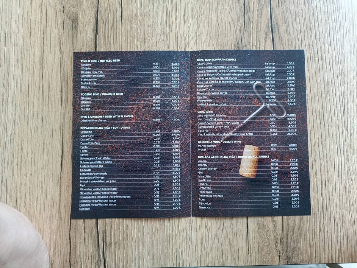 Menu di Pizzeria Toni 