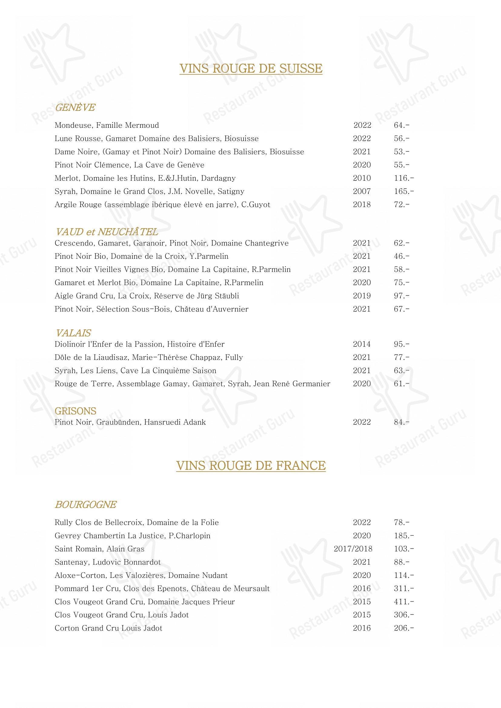 Menu per Planet Caviar ristorante