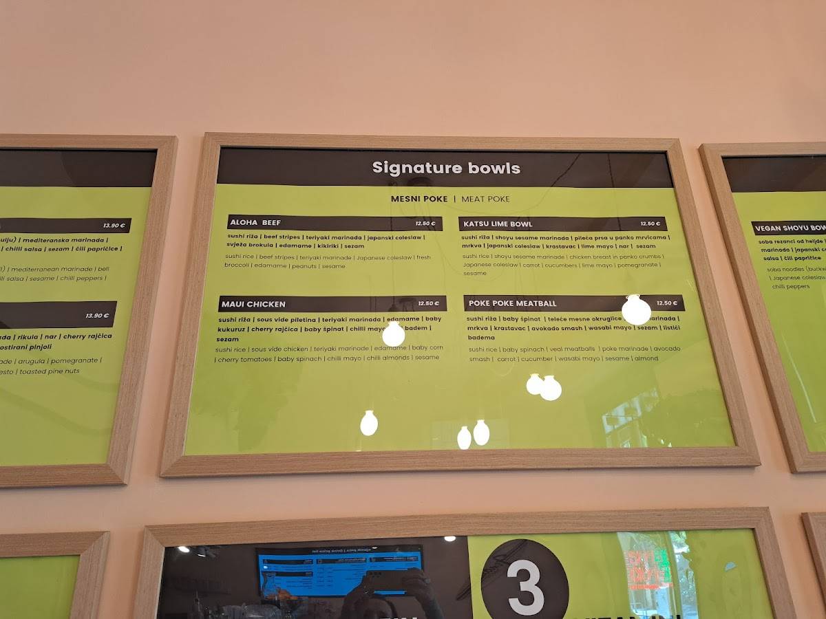 Menu di Poke Poke 