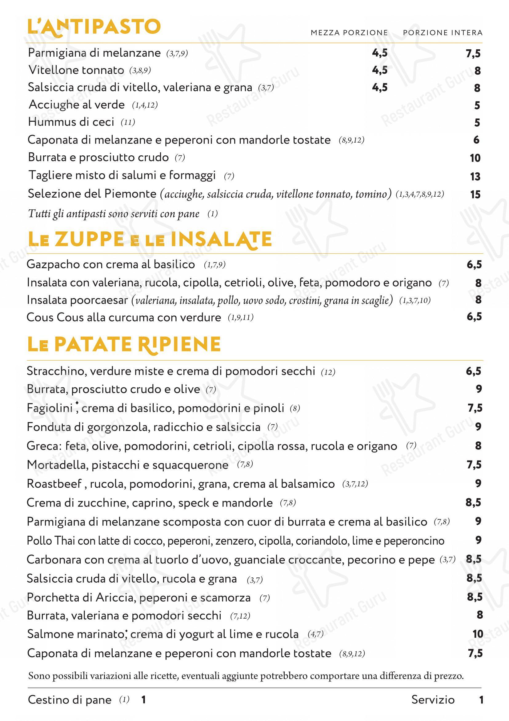 Коктейльная карта per Poormanger ristorante