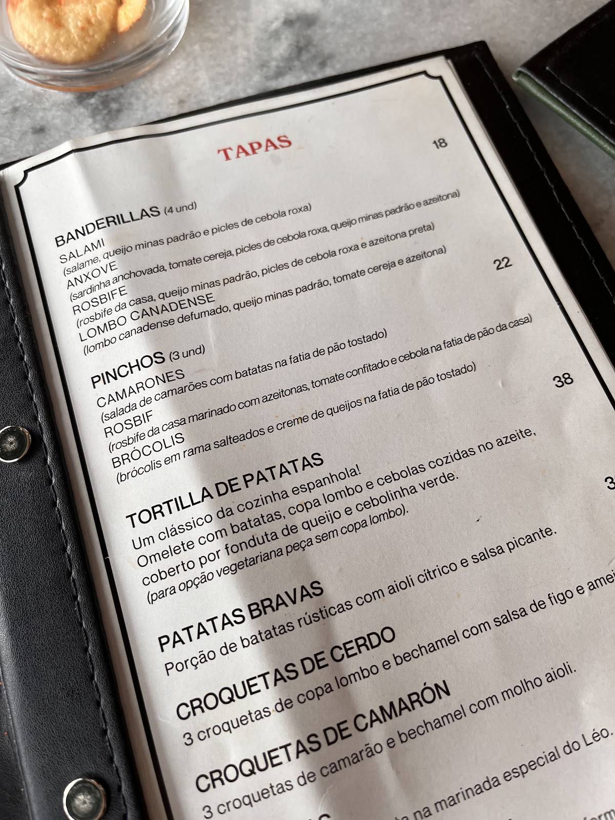 Por Dios Tapas Y Bodega cardápio
