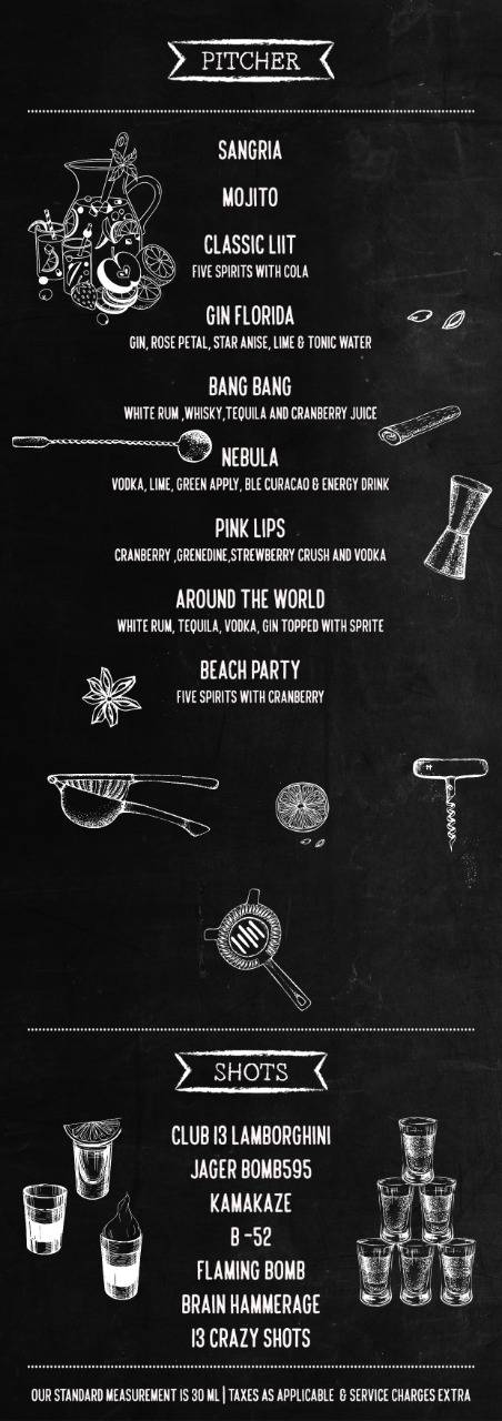 Pub 13 Reloaded menu