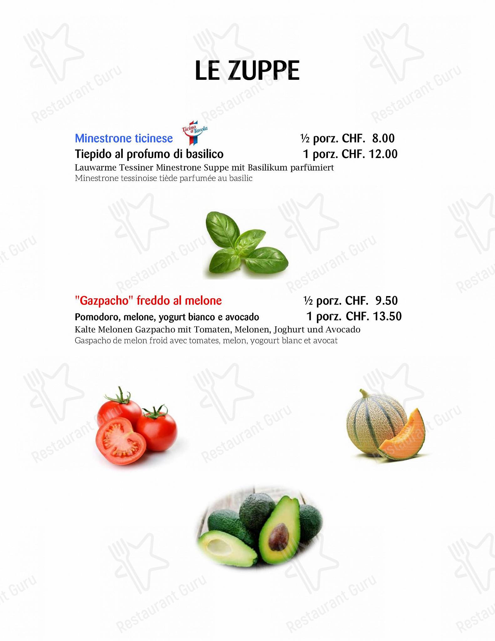 Menu di Al Giardinetto - Коктейльная карта