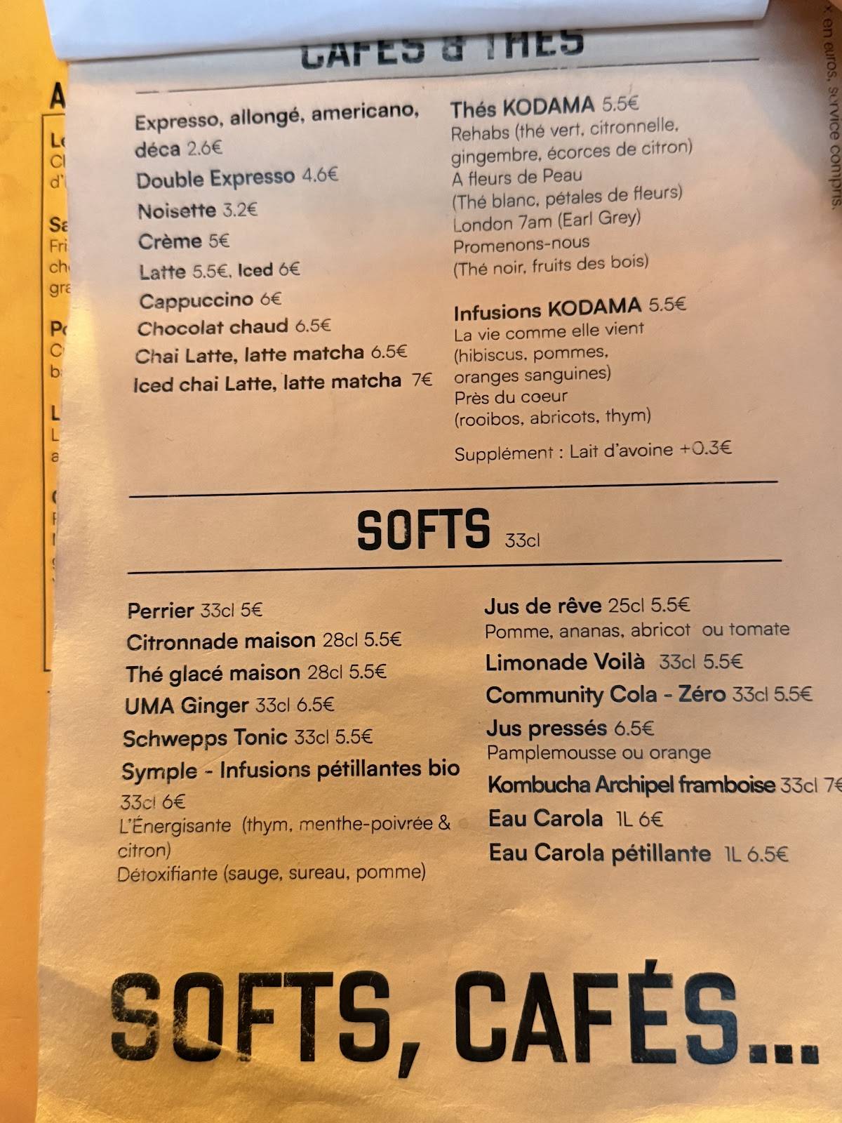 Menu de Griffon