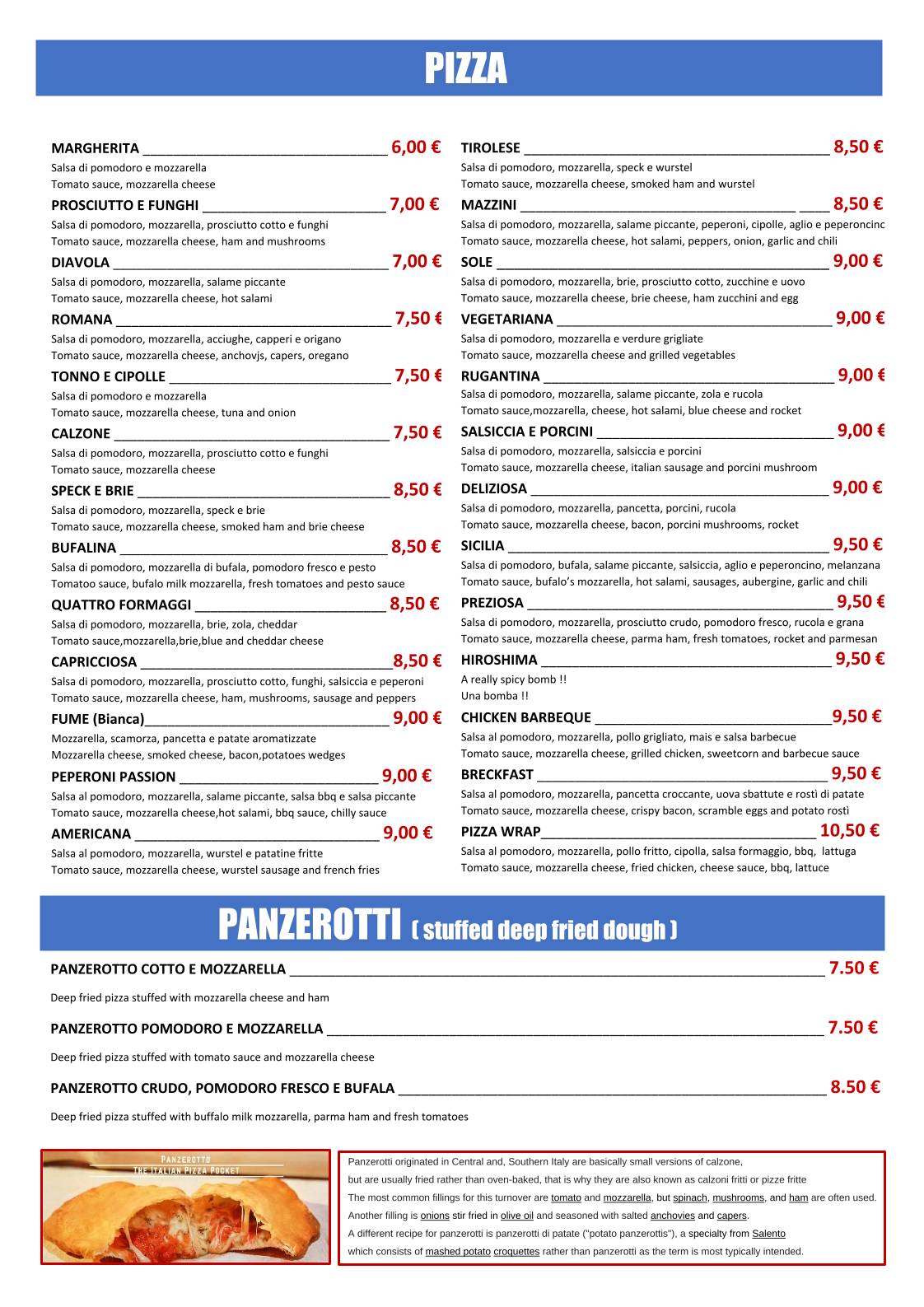 Menu di Homelywood Pub 