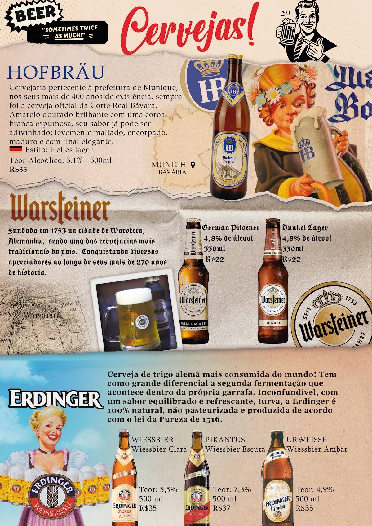 Retrô Pub cardápio