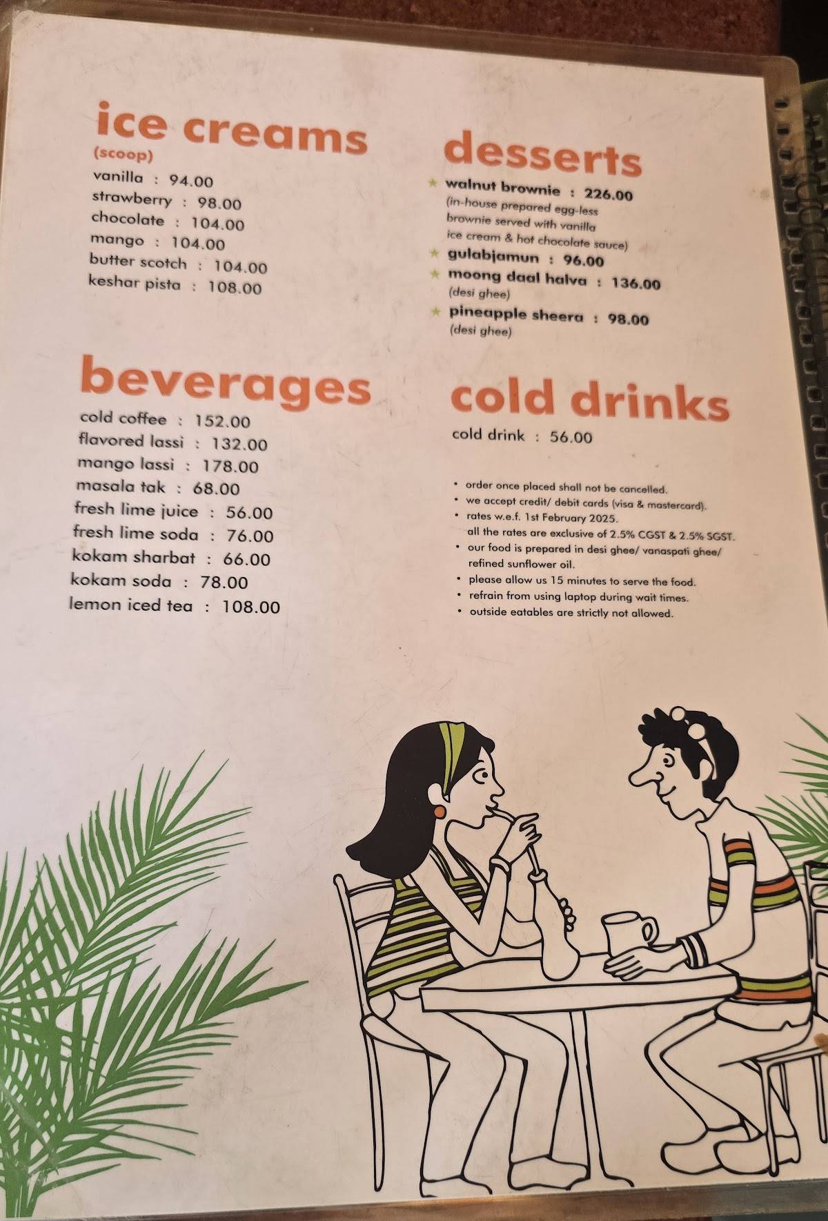 Wadeshwar menu