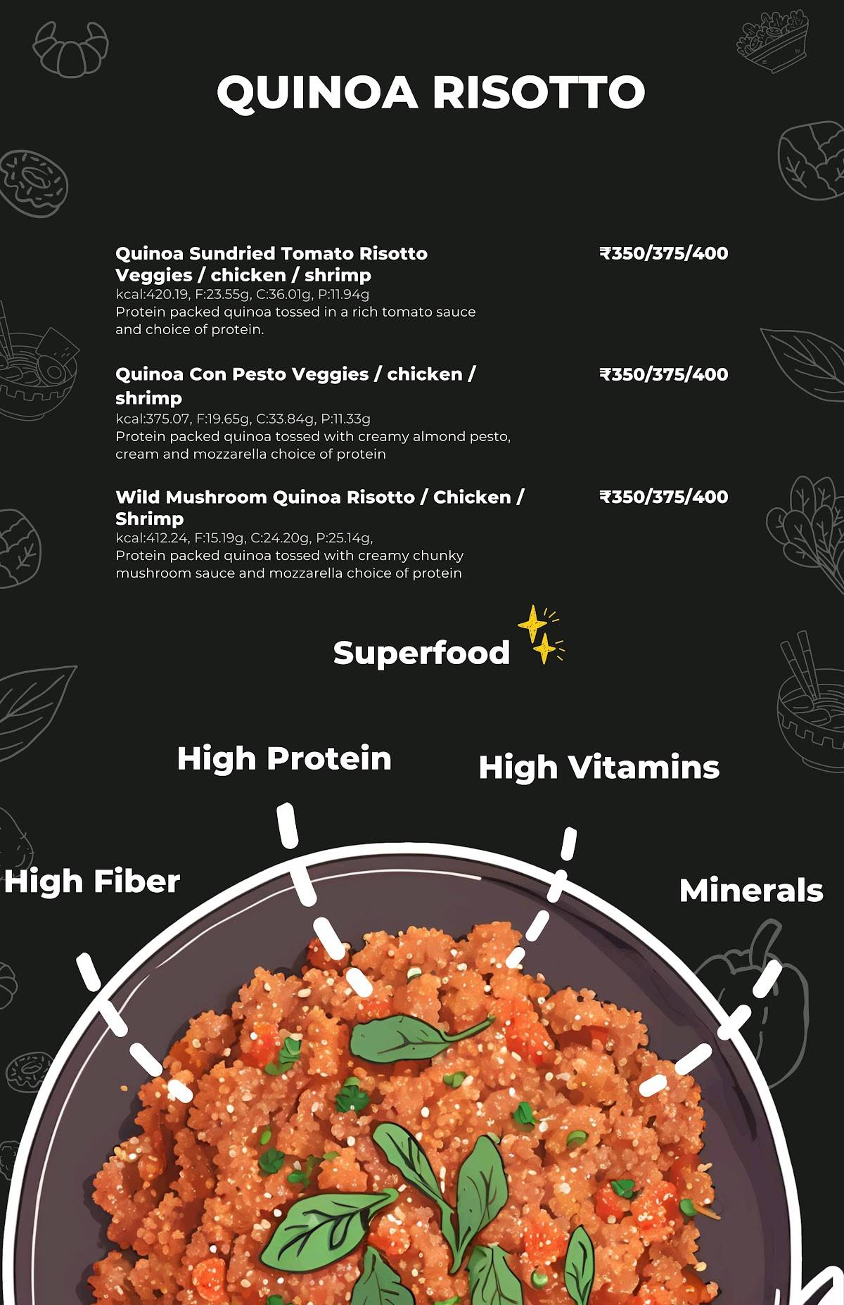 daCALORIES - healthy diet food restaurant menu