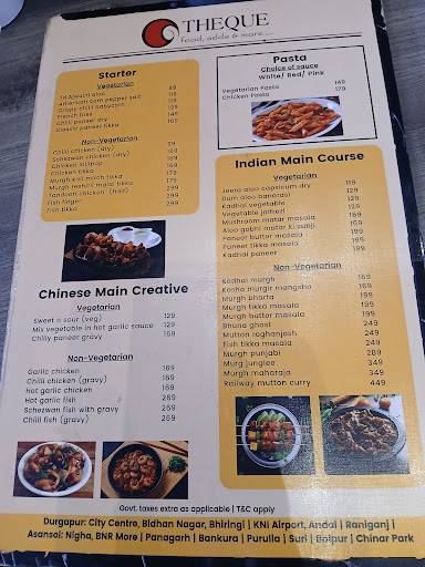Puruliya Theque menu