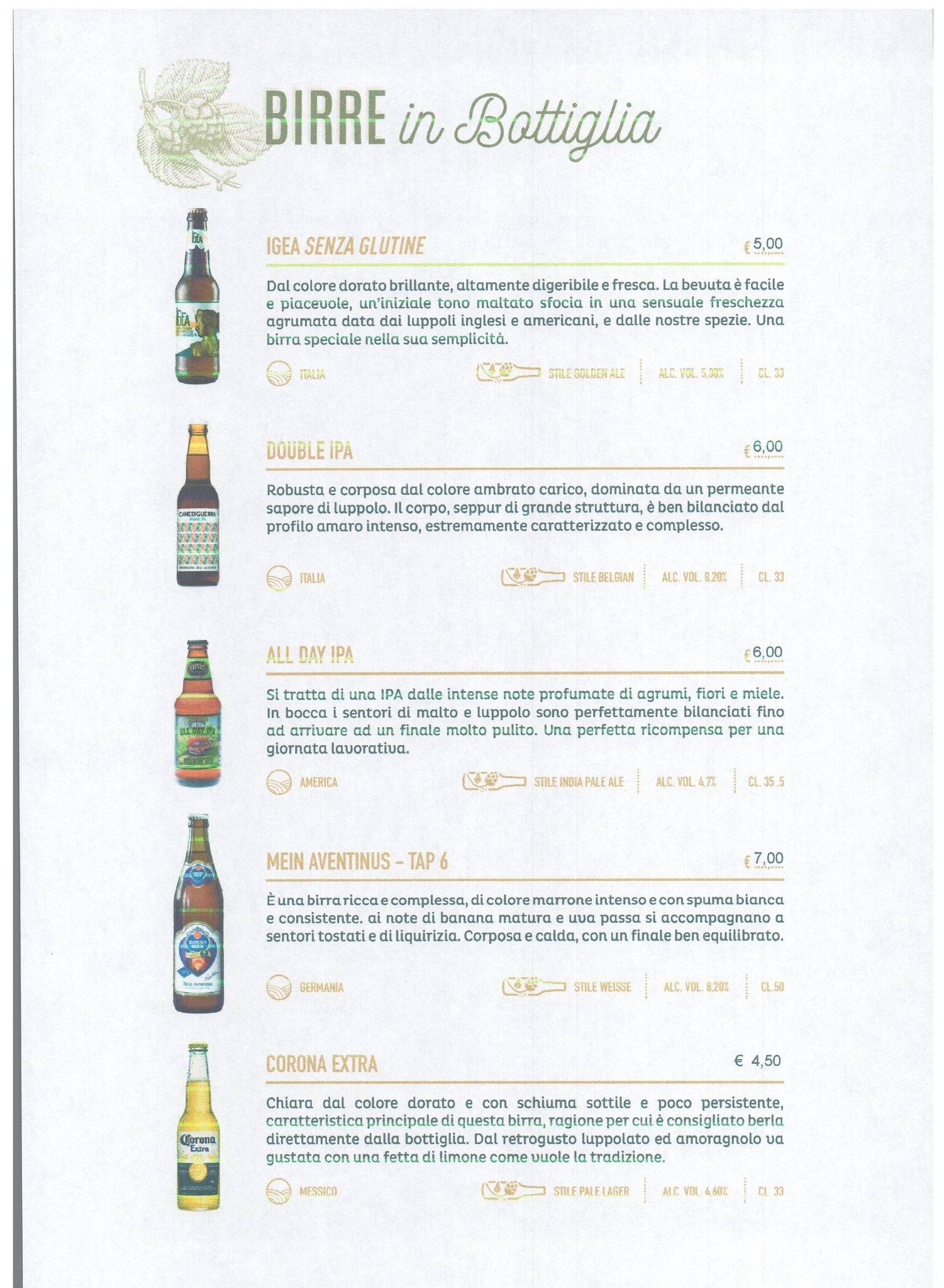 Menu di Mala Rupa Pub 
