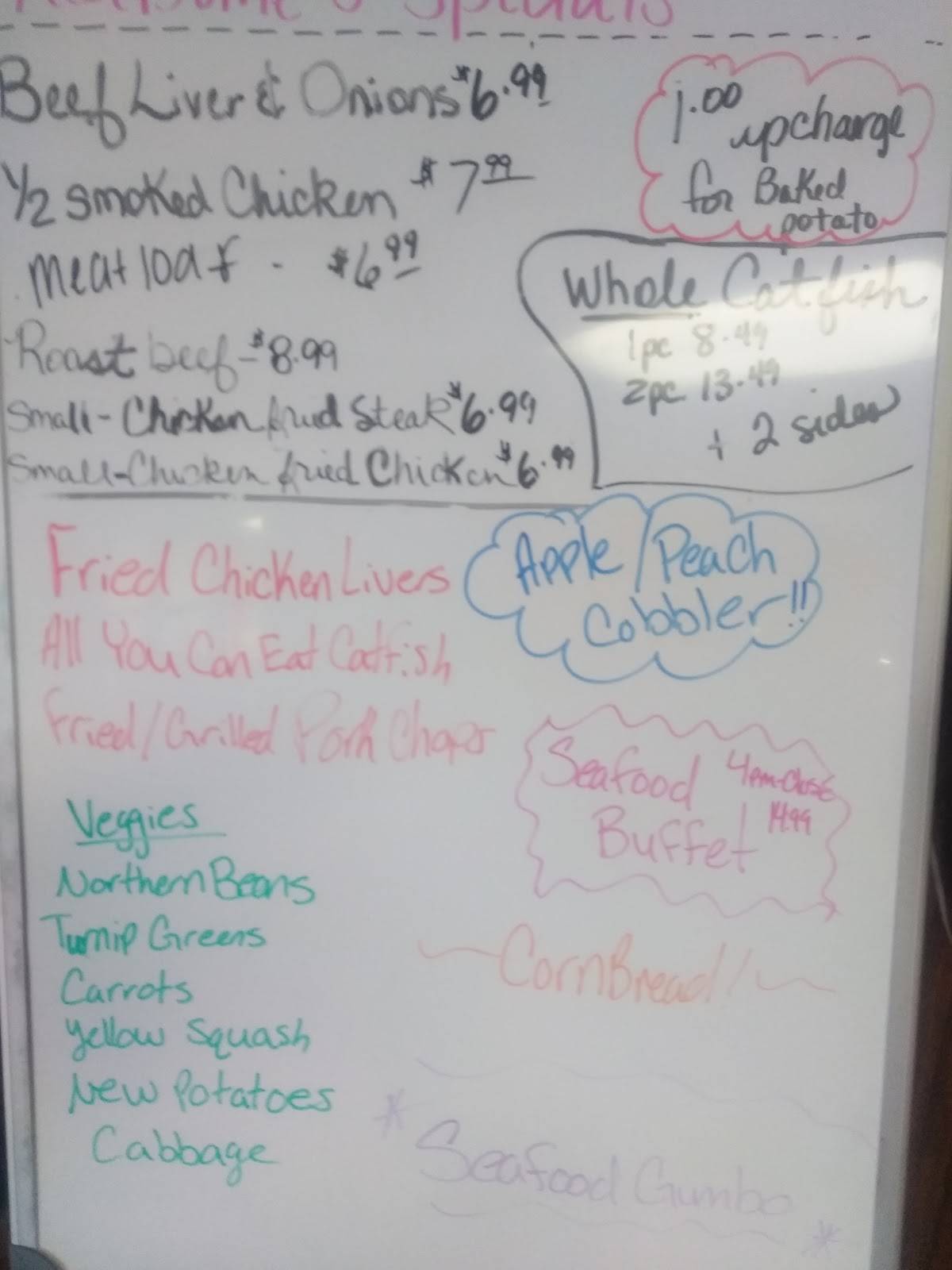 Menu at Red Dome Smokehouse steakhouse, Quitman