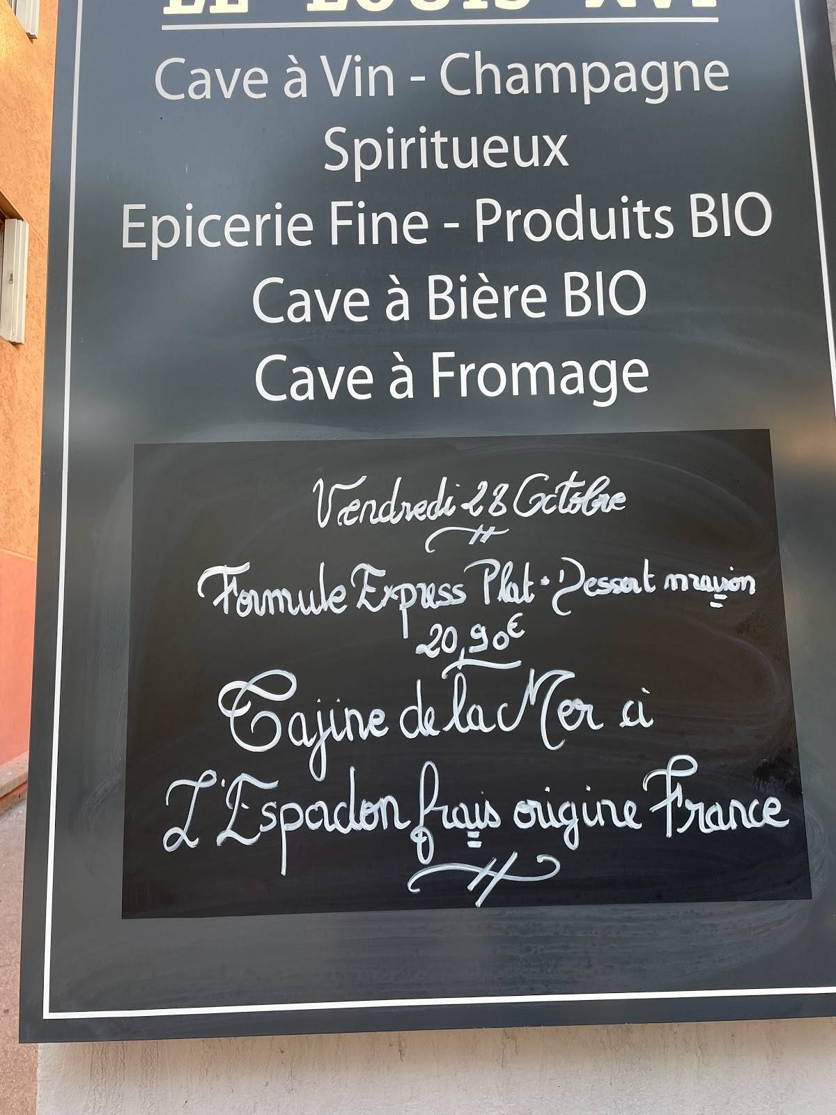 Menu au RESTAURANT LE LOUIS XVI PLANDECUQUES, PlandeCuques