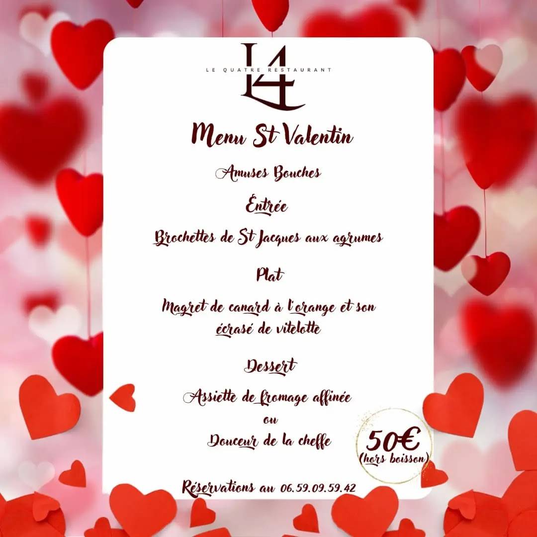 Menu de Au Quatre