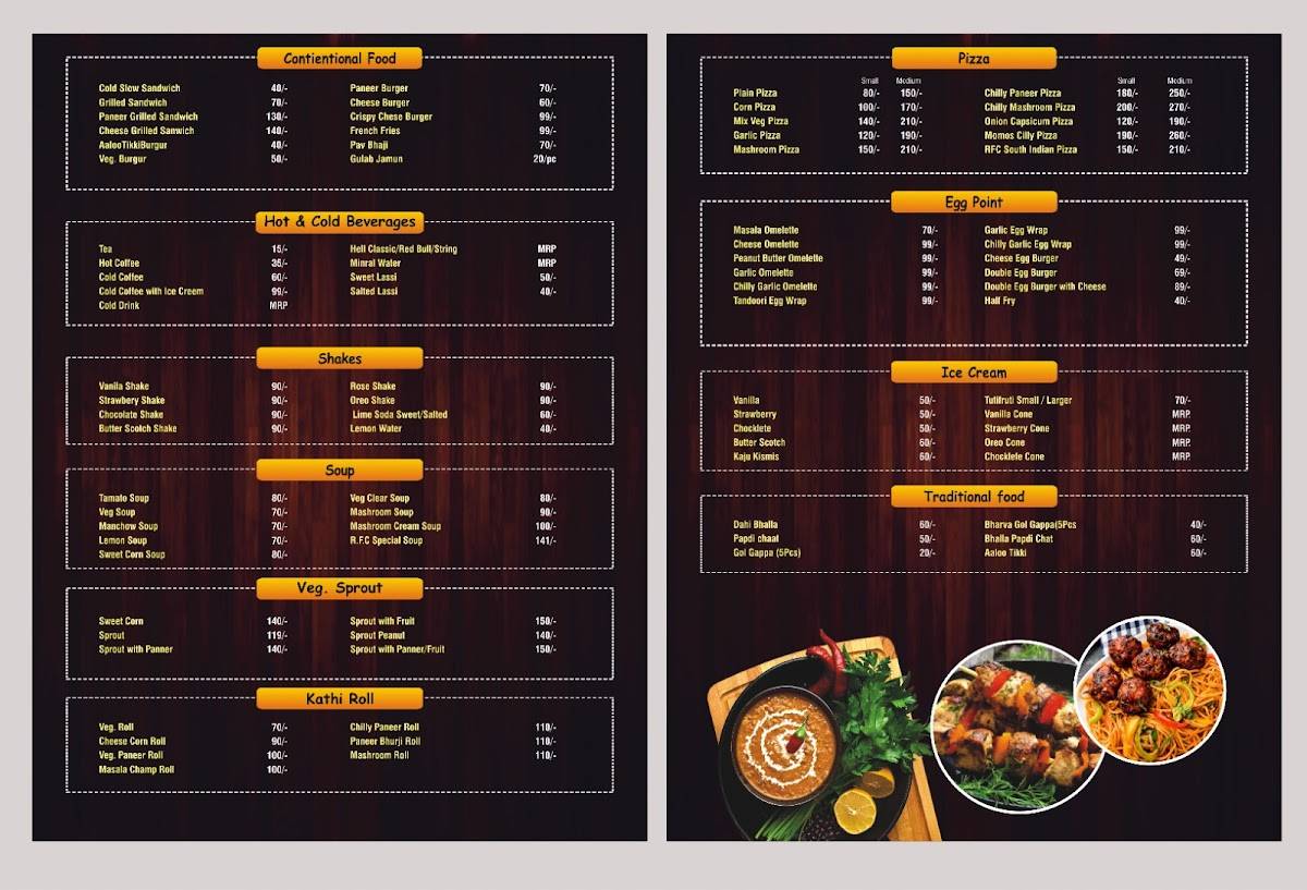RFC Panipat menu