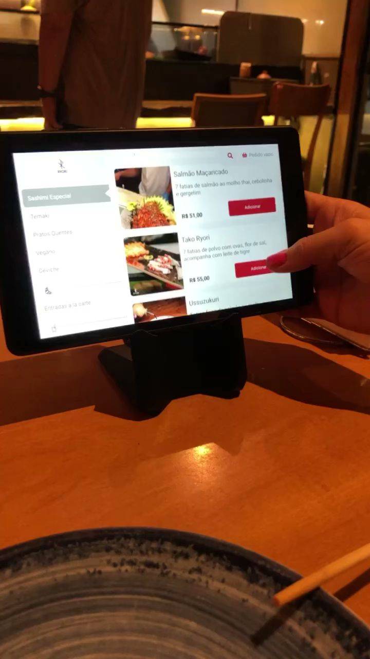 RYORI SUSHI E BAR cardápio