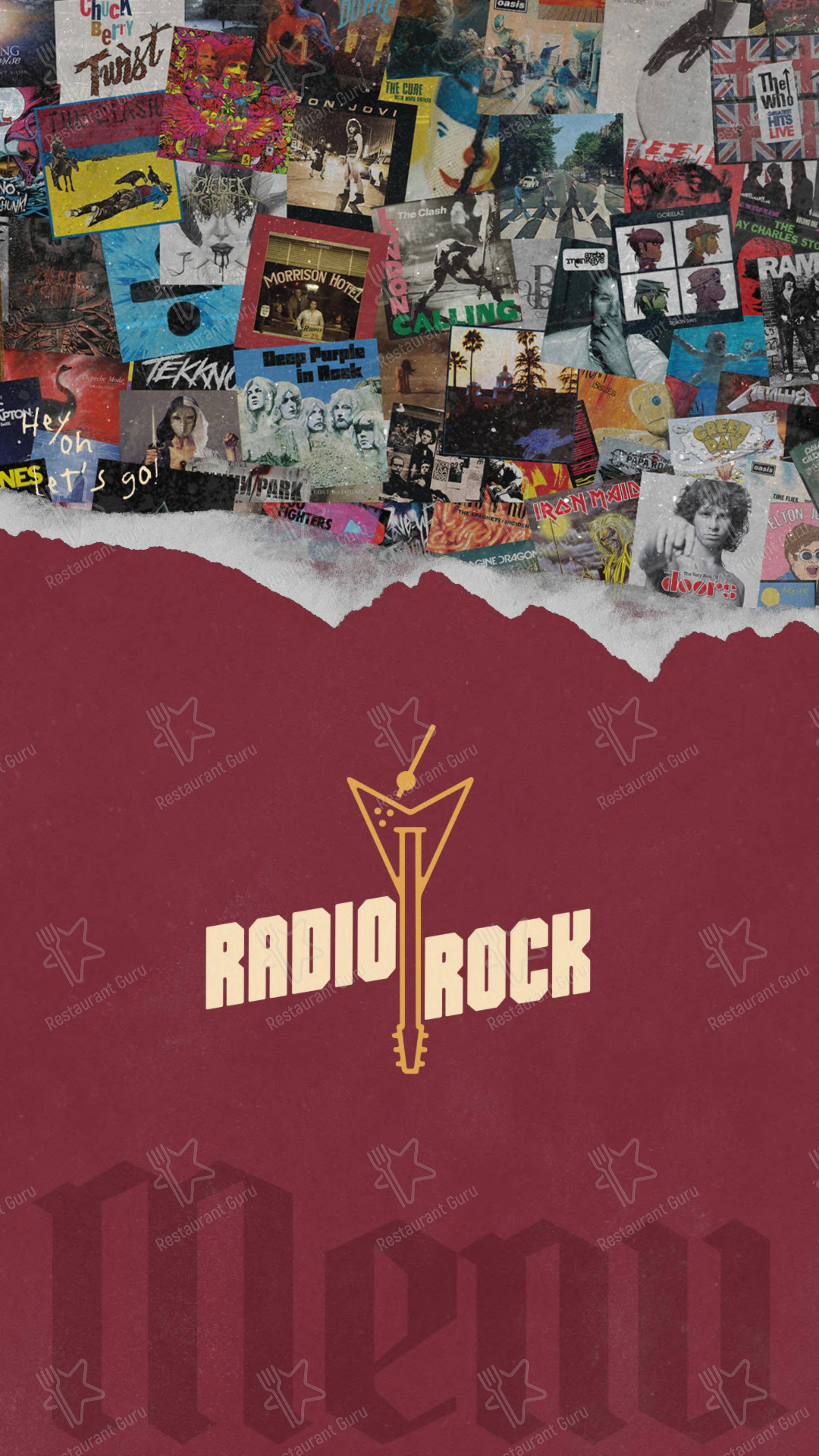 Menu per Radio Rock pub & bar