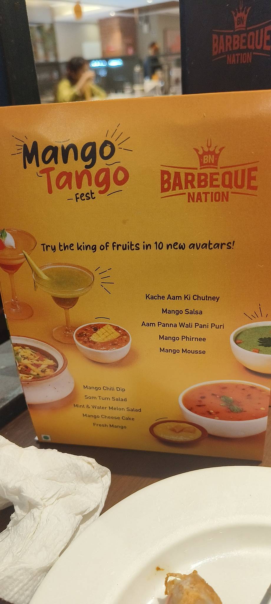 Barbeque Nation menu