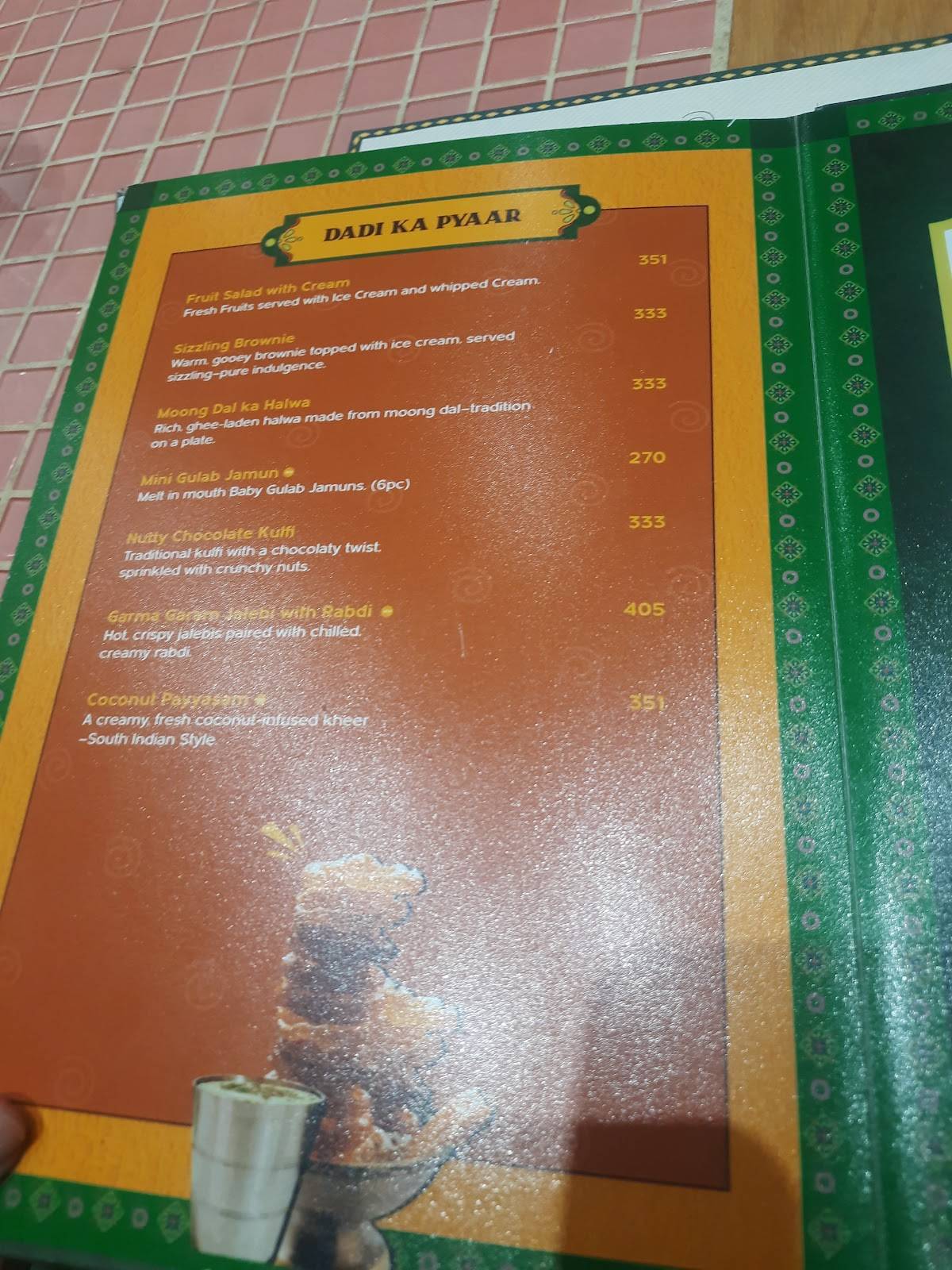 Rasila's Kitchen menu