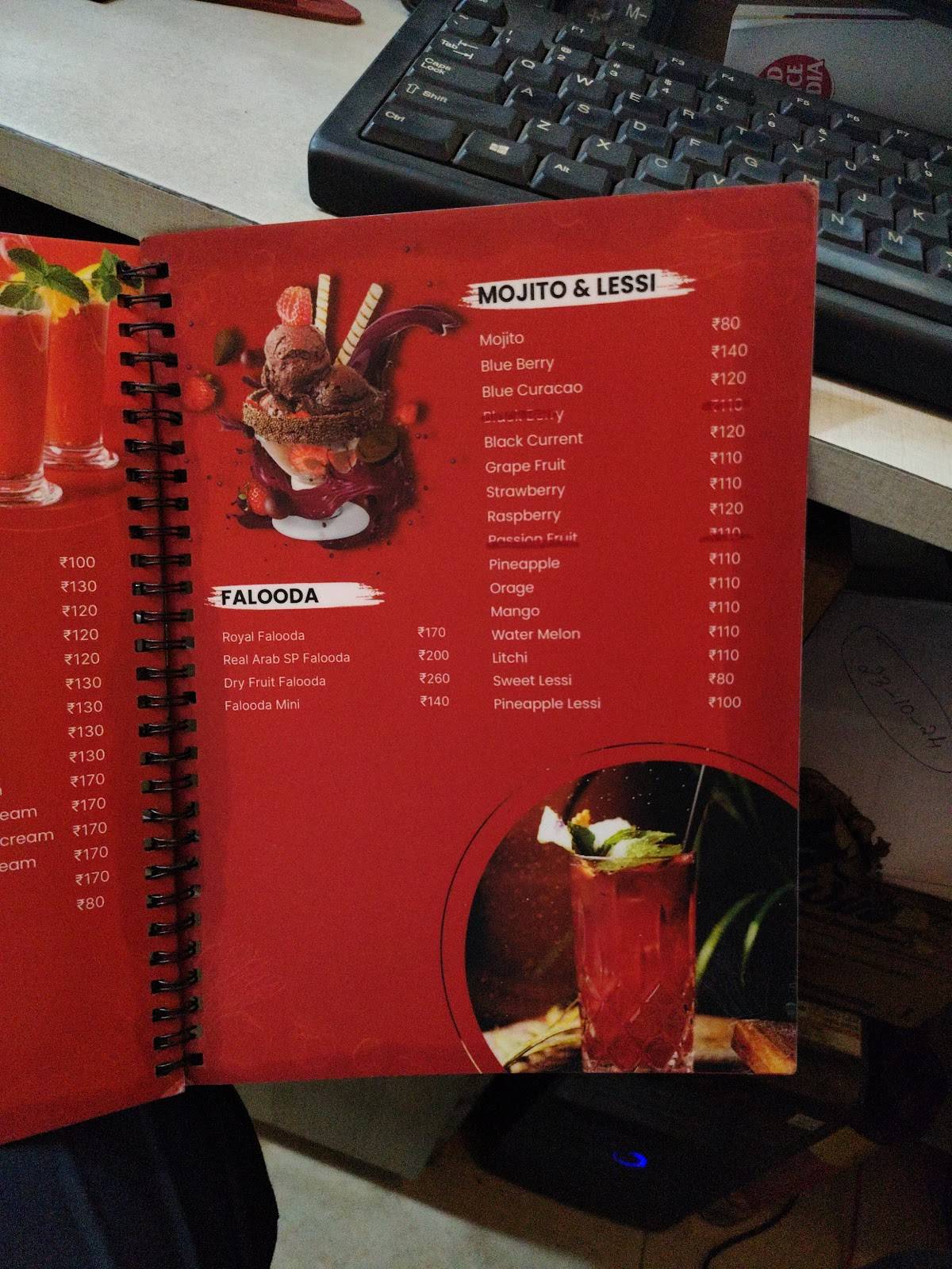 Real Arabian Restaurant menu