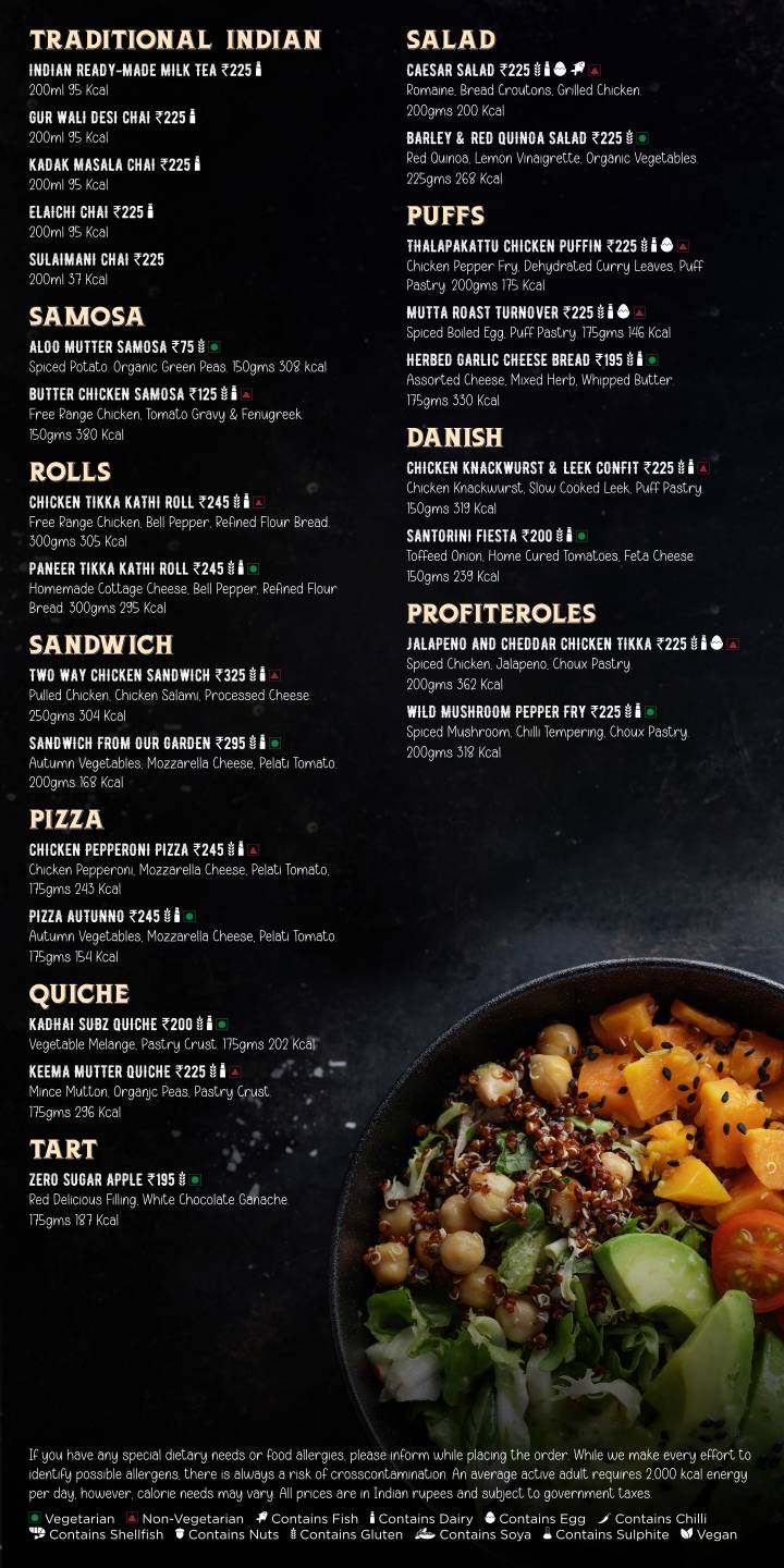 Recess at Hilton Embassy GolfLinks menu