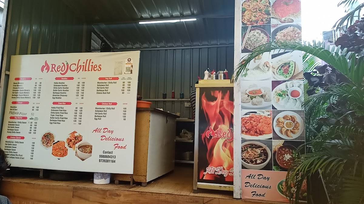 Red Chillies Restaurant menu