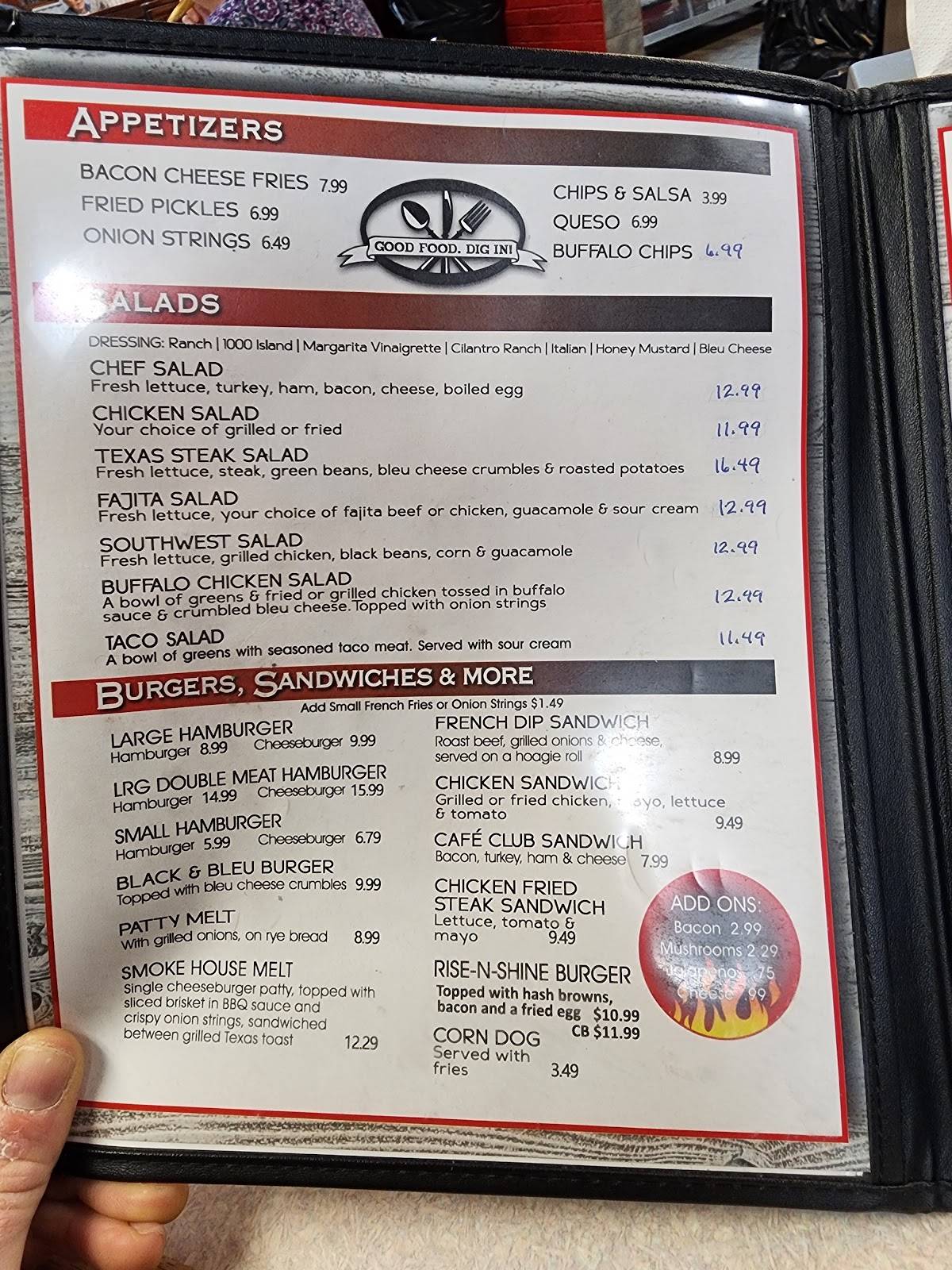 Menu at Red Dome Smokehouse steakhouse, Quitman