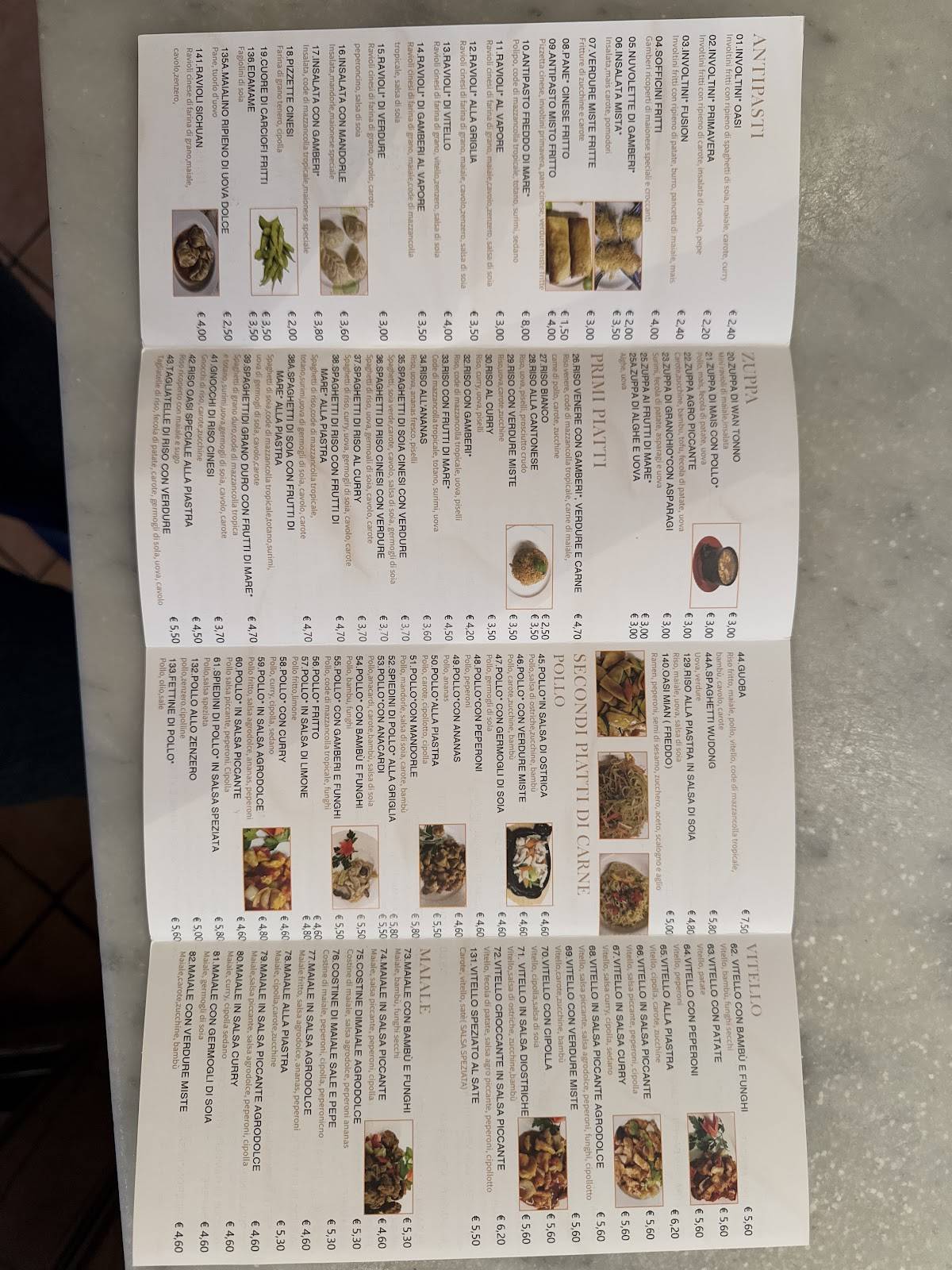 giusto spirito reggio emilia menu
