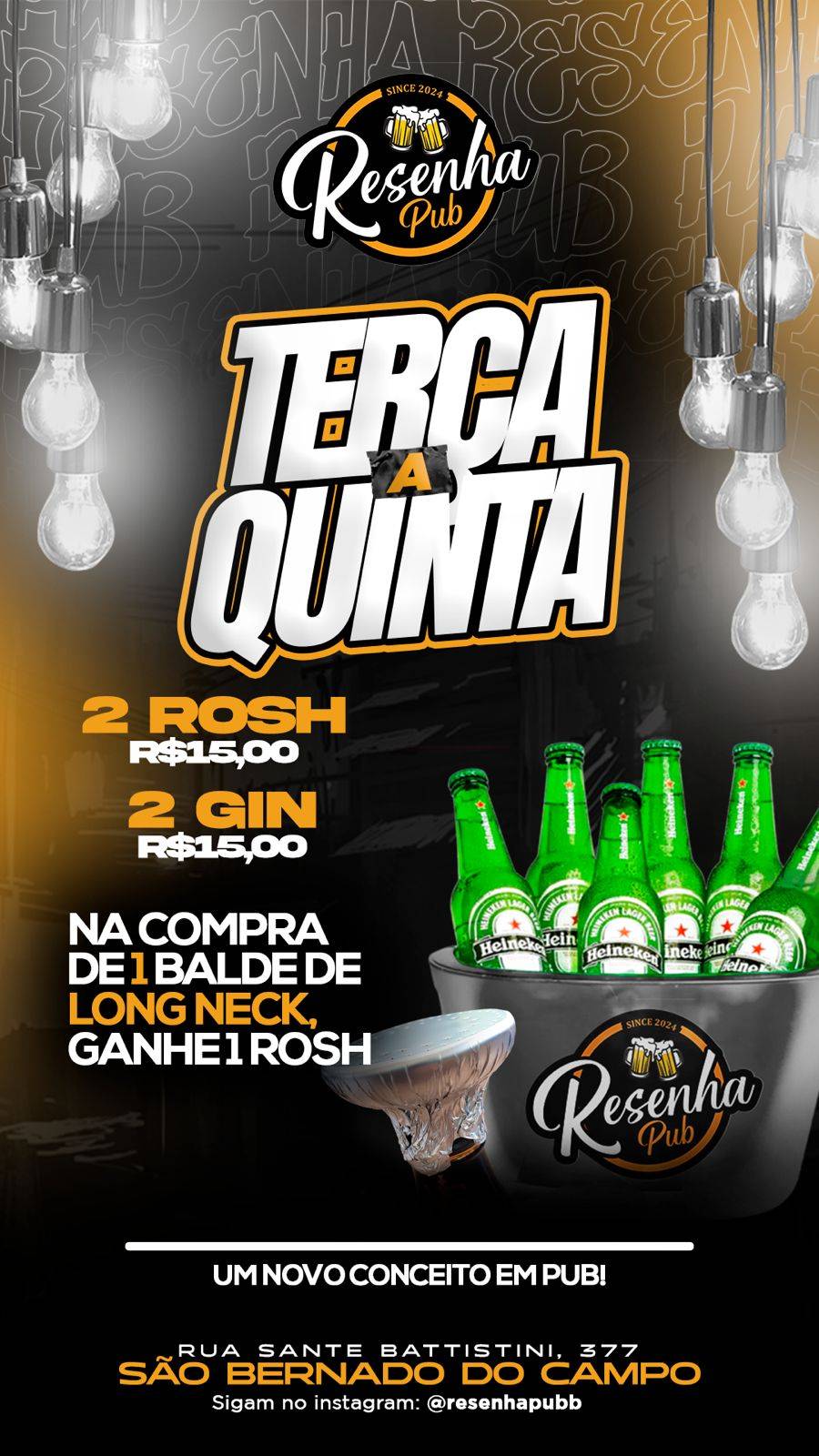 Resenha Pub cardápio