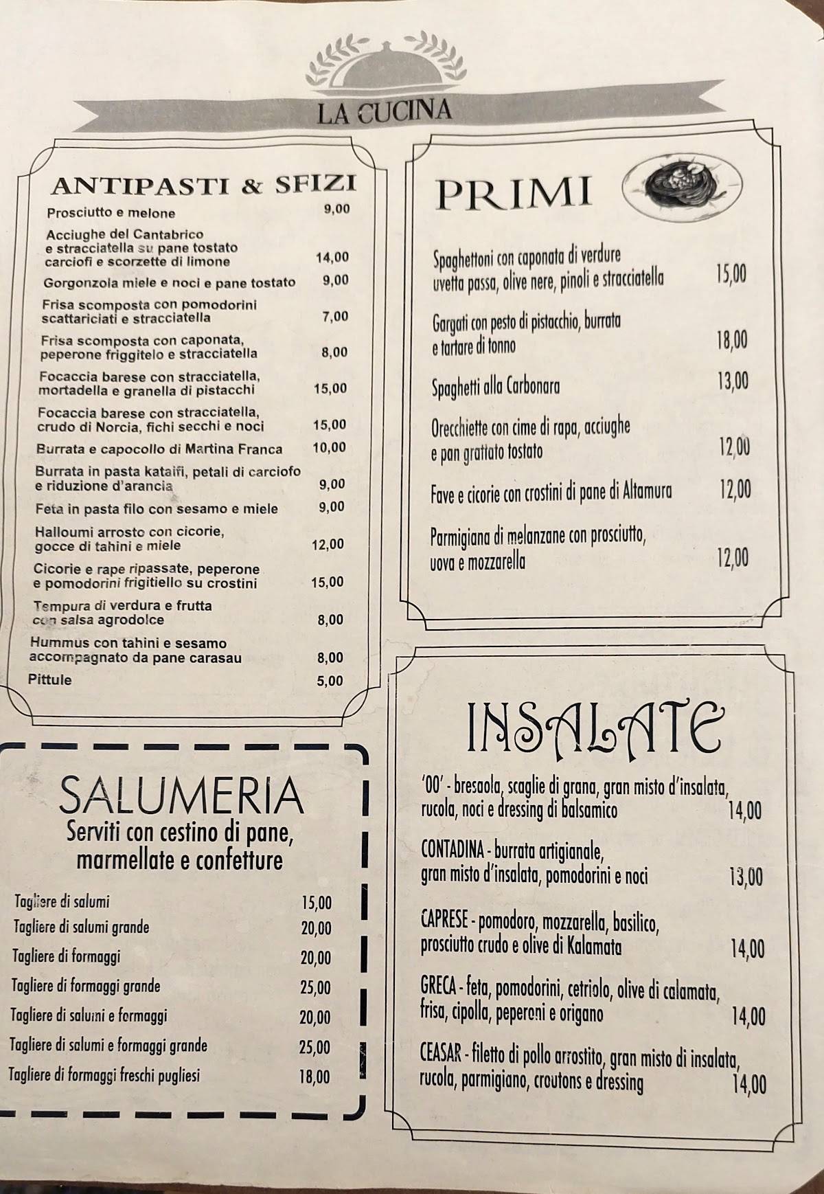 Menu di 00 Doppiozero 
