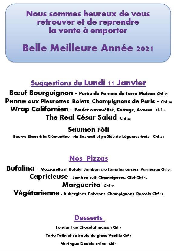 Menu di Restaurant ANTES 