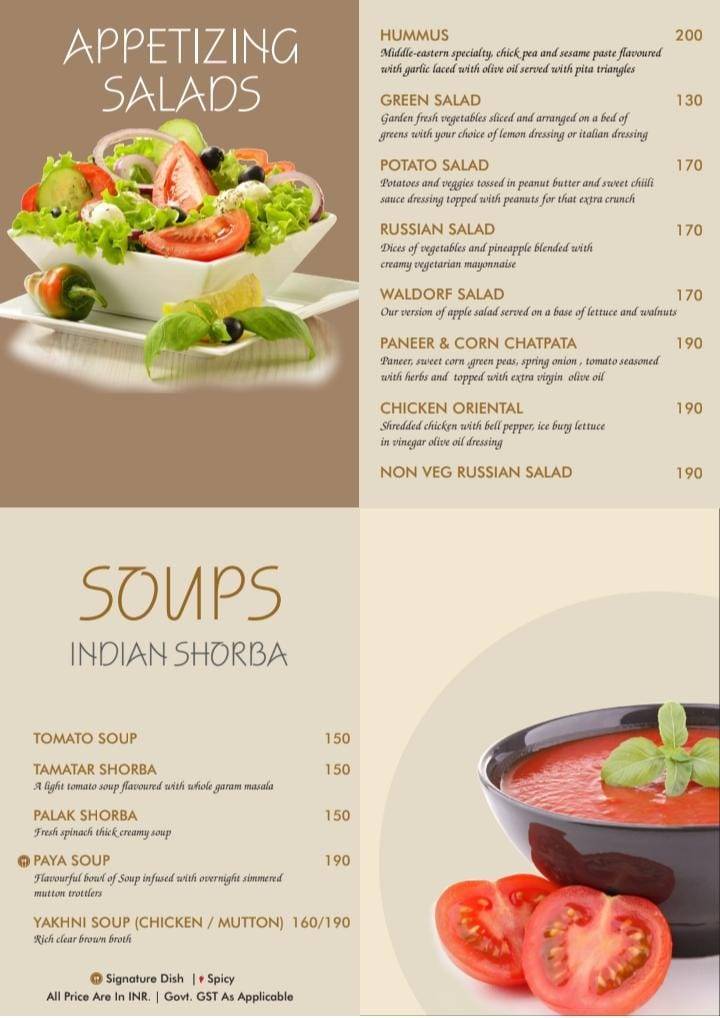 Abhinandan Dining Bar menu