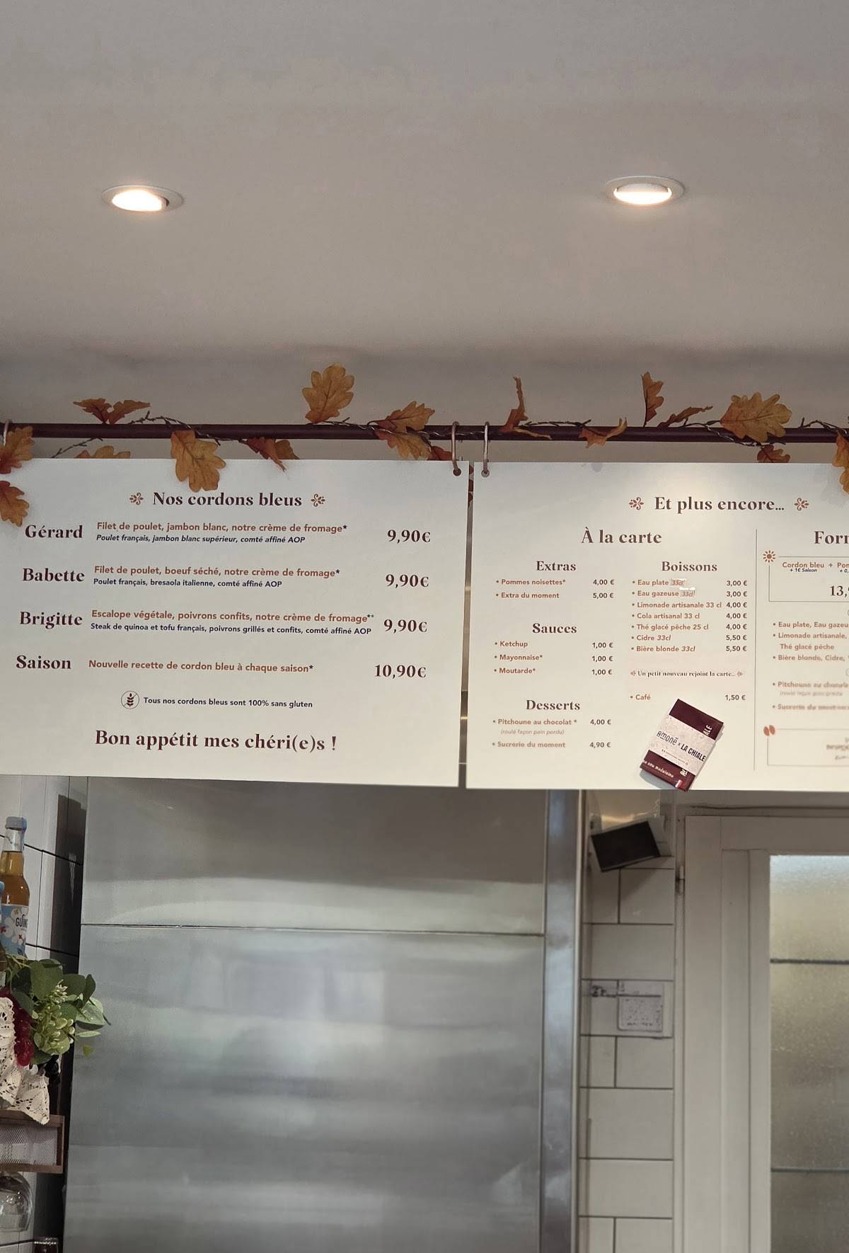 Menu de Amonē