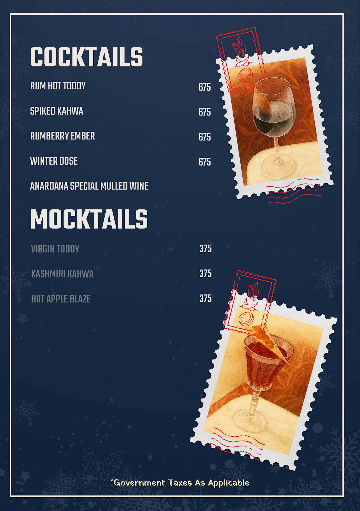 Anardana - East Delhi menu