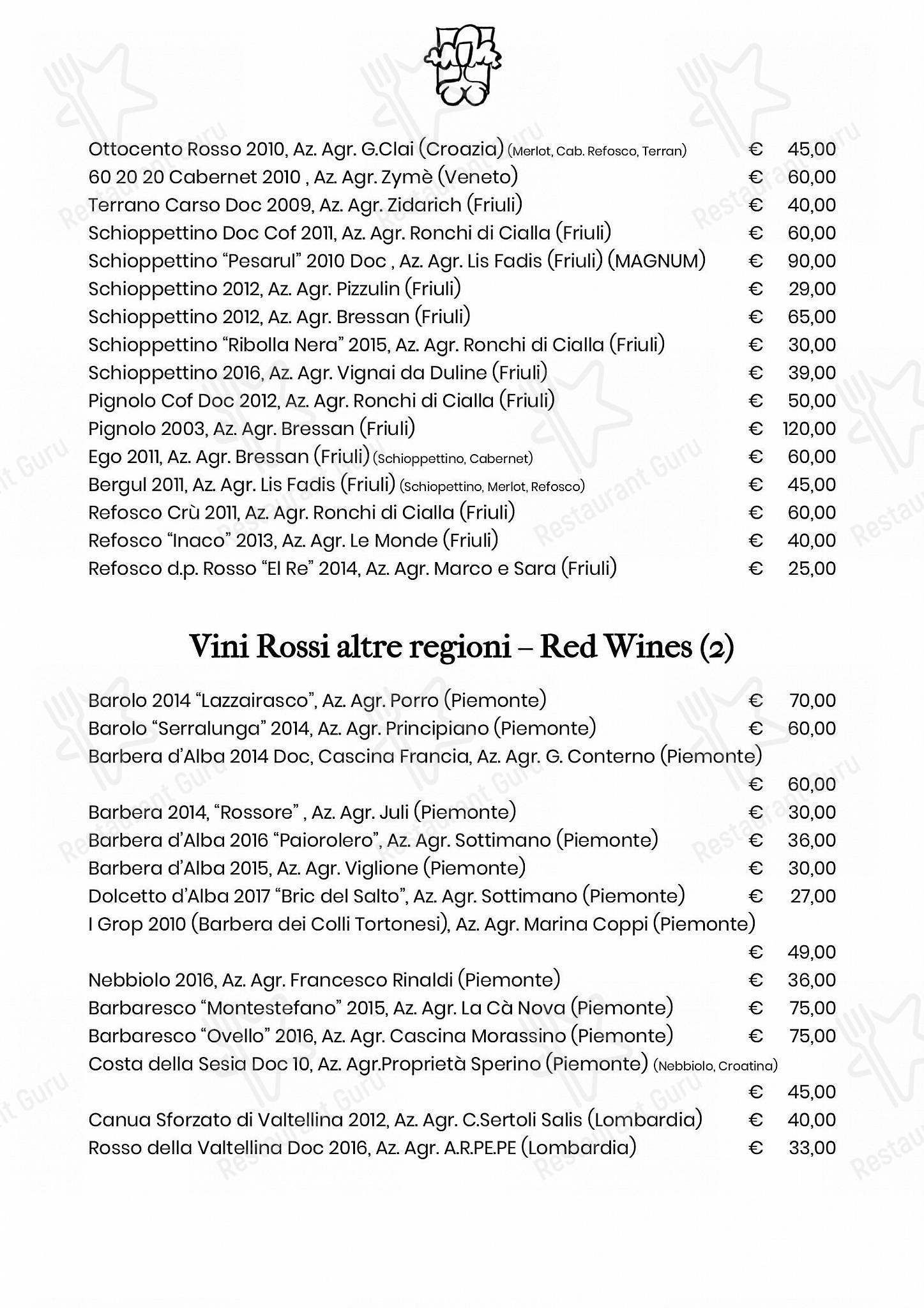 Le Antiche Carampane in Venezia - Takeaway Menu