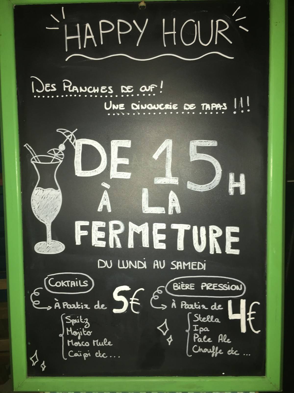 Menu de Bistrot Le Square