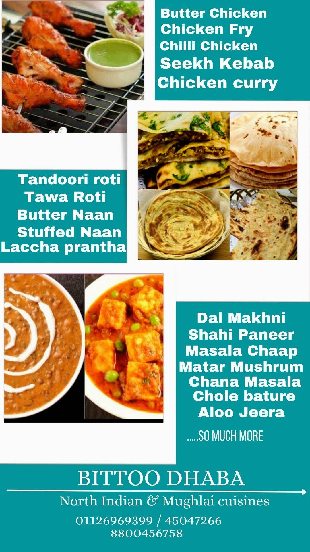 Bittoo Dhaba menu