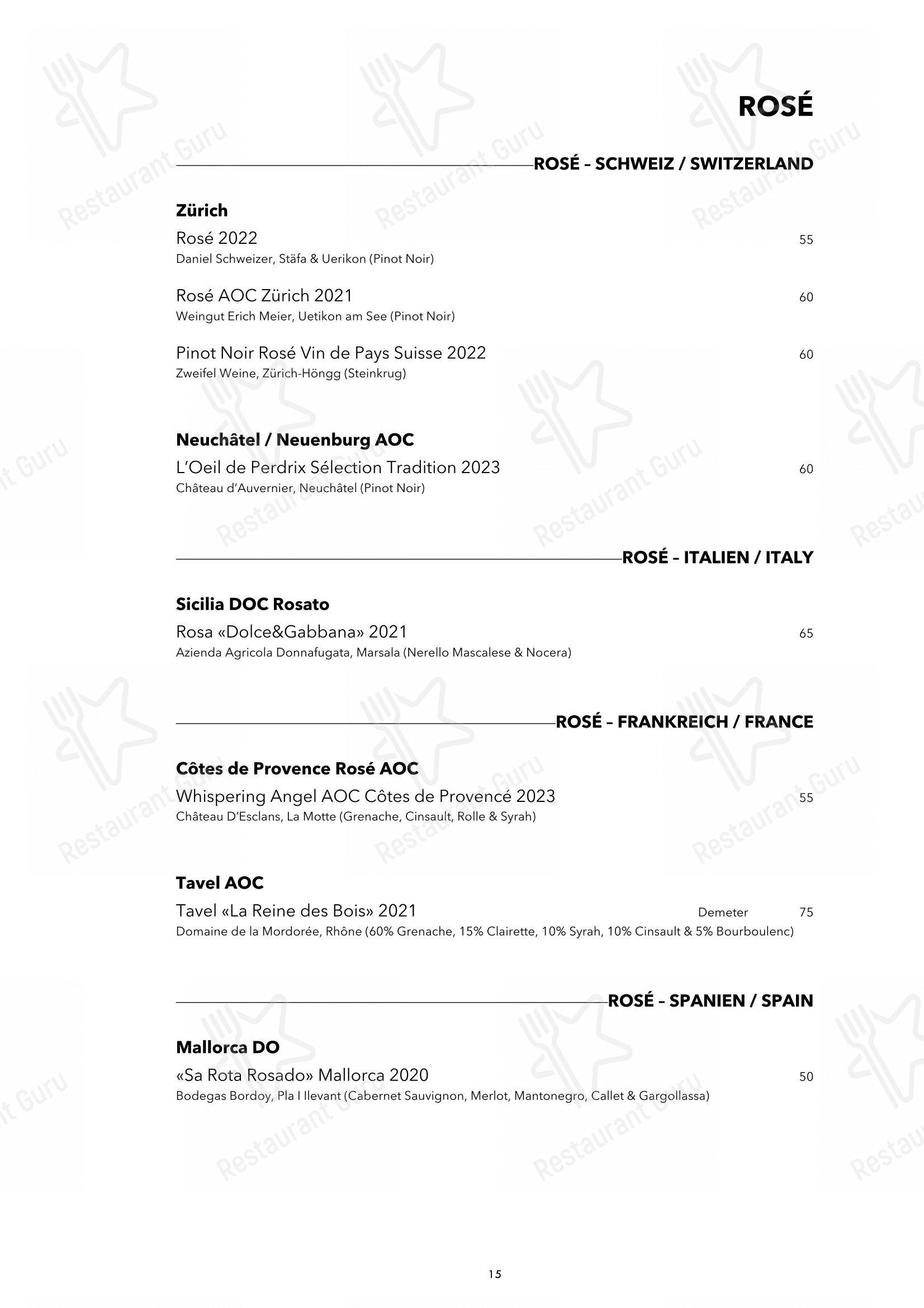 Основное меню per Blaue Ente pub & bar