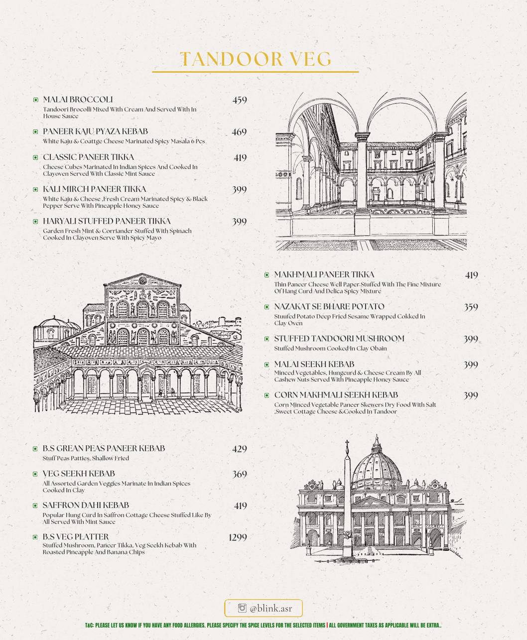 Blink Teppanyaki, Sushi, Multi Cuisine Restaurant menu