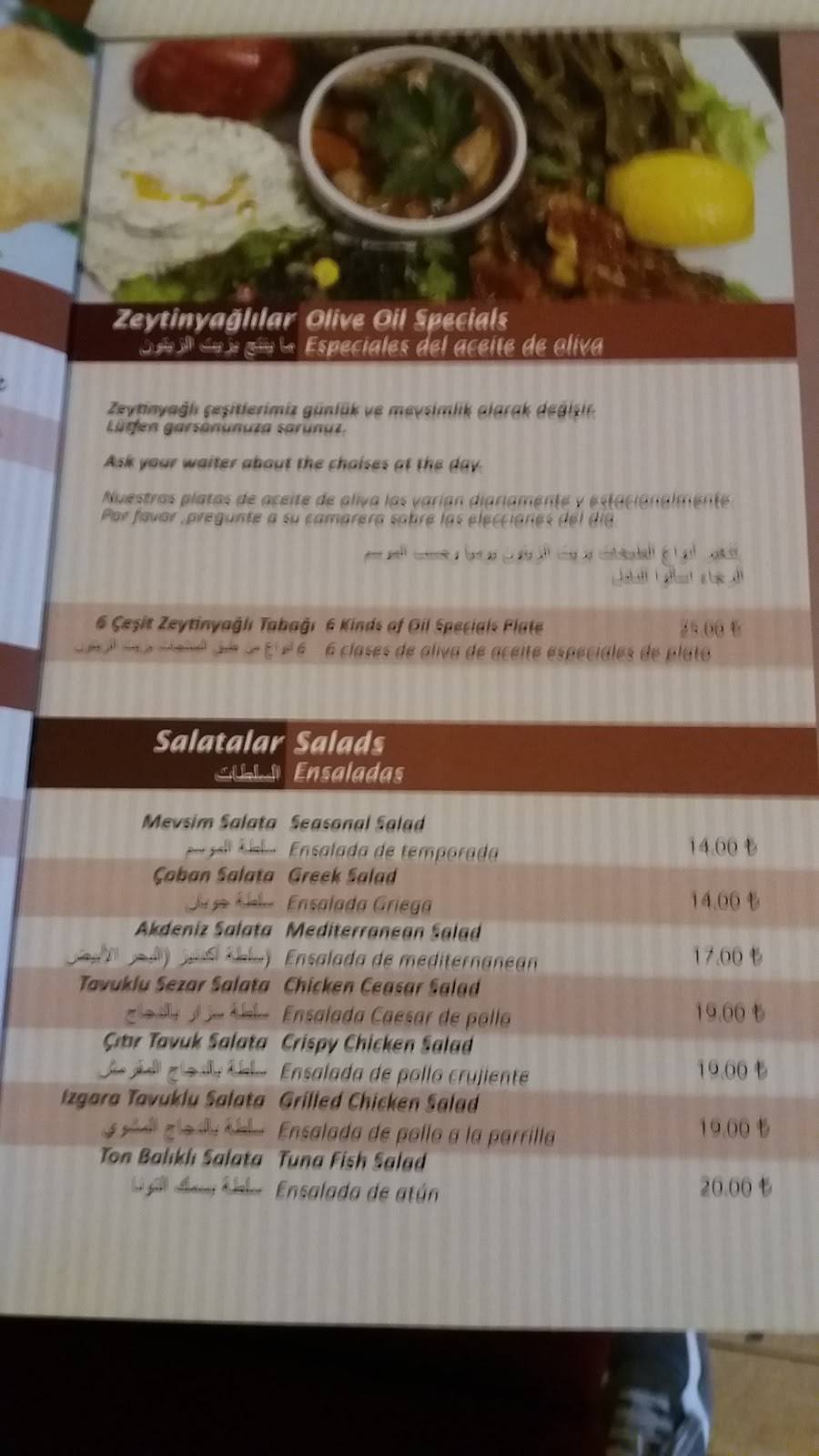 Меню By Flamingo Restaurant, Стамбул, Recep Paşa Cd. No:9