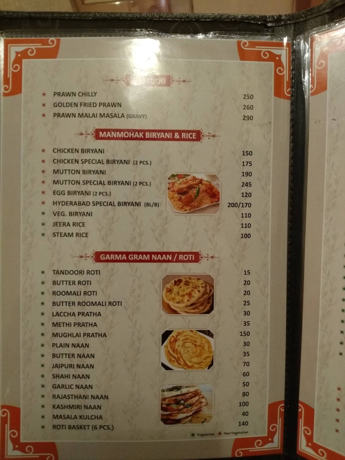 CHHOTE NAWAB menu