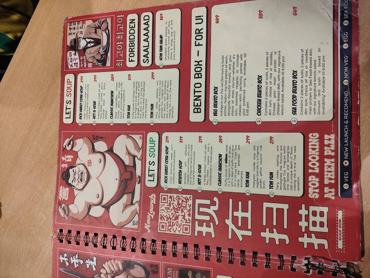 Chango's menu
