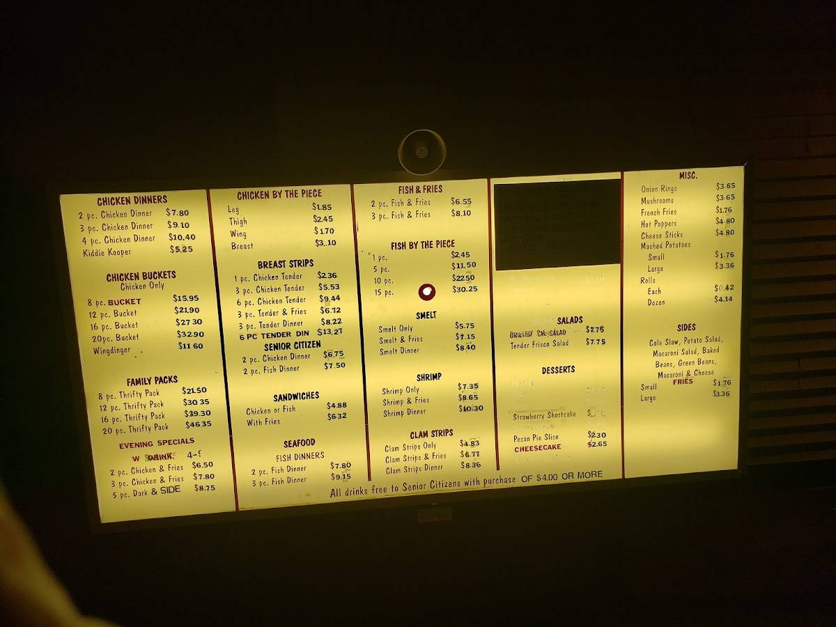 Menu at The Chicken Shack of Constantine restaurant, Constantine