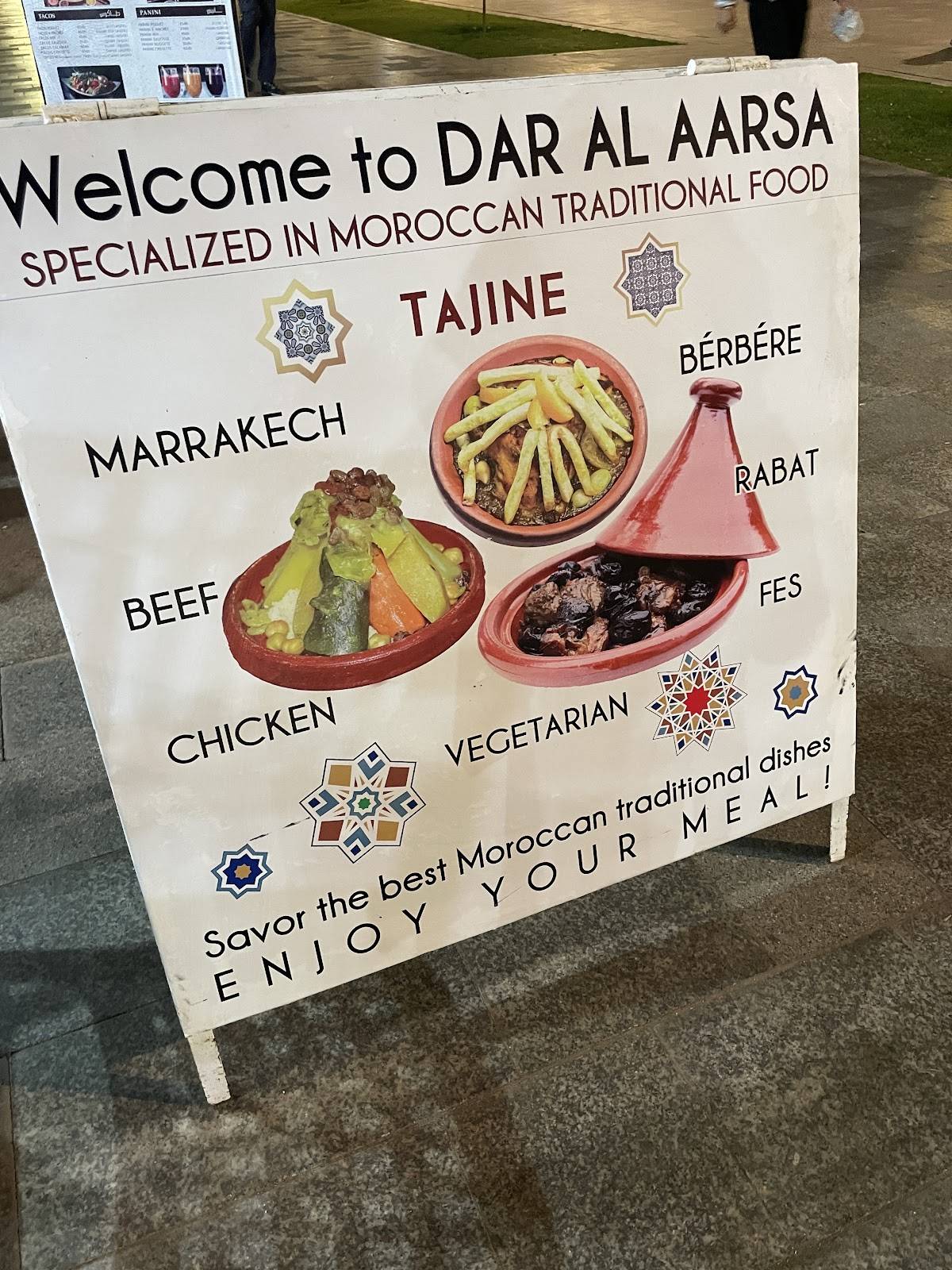 Menu de Restaurant Dar Larsa