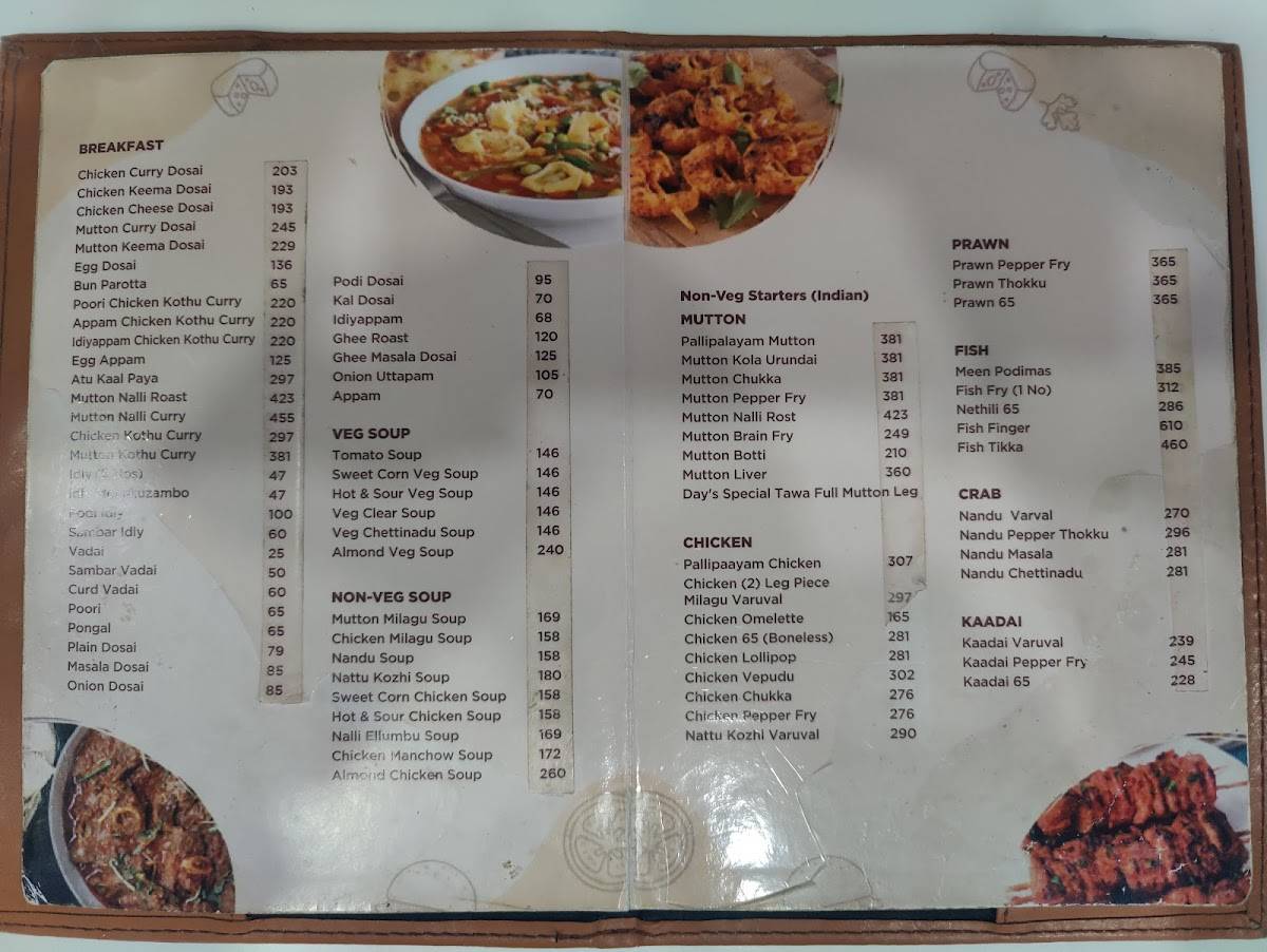 Darling Namma Veedu menu