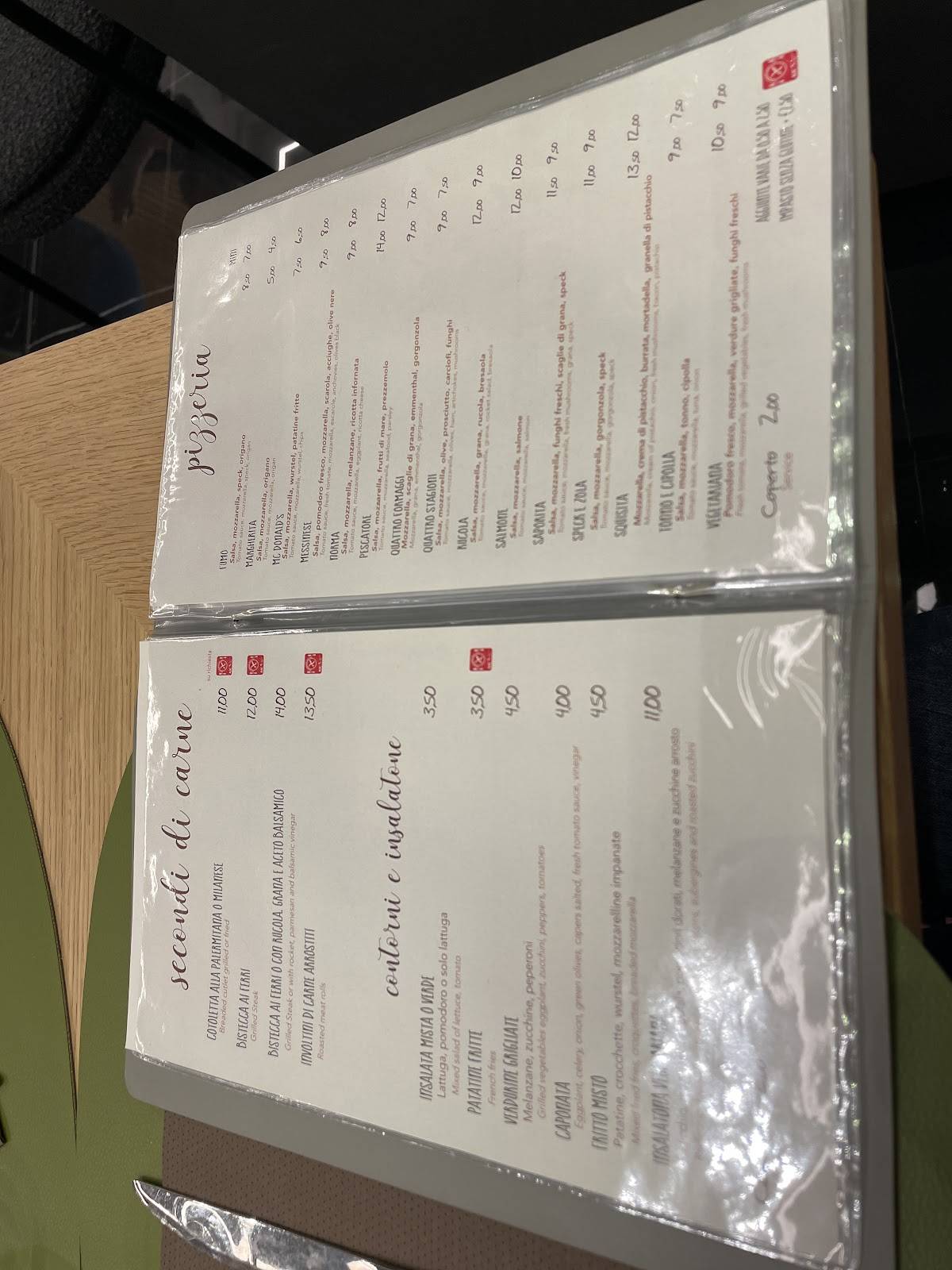 Menu di Ristorante Pizzeria Donna Rosa 