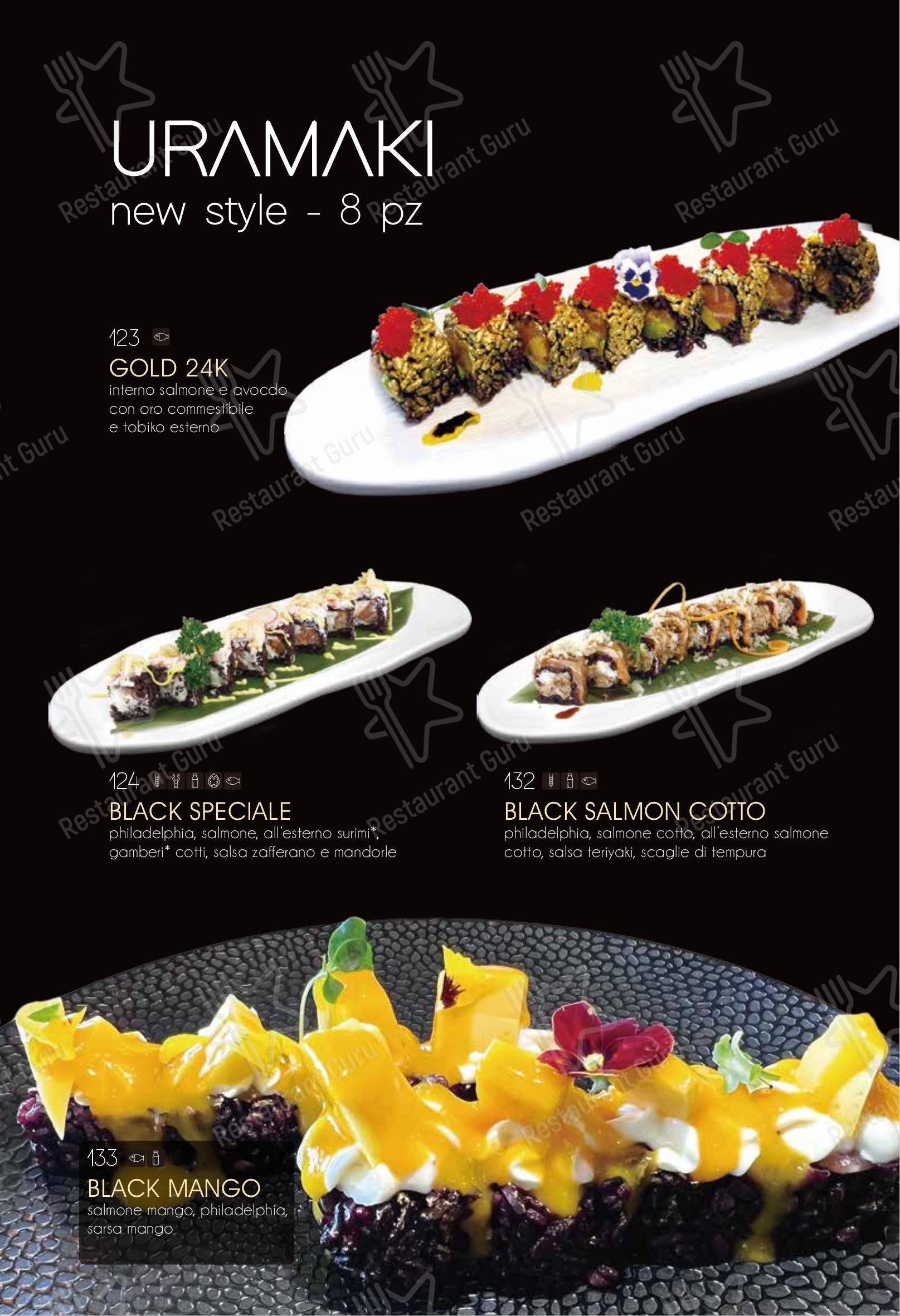 Menu di Ristorante Elite Sushi - Menu bar