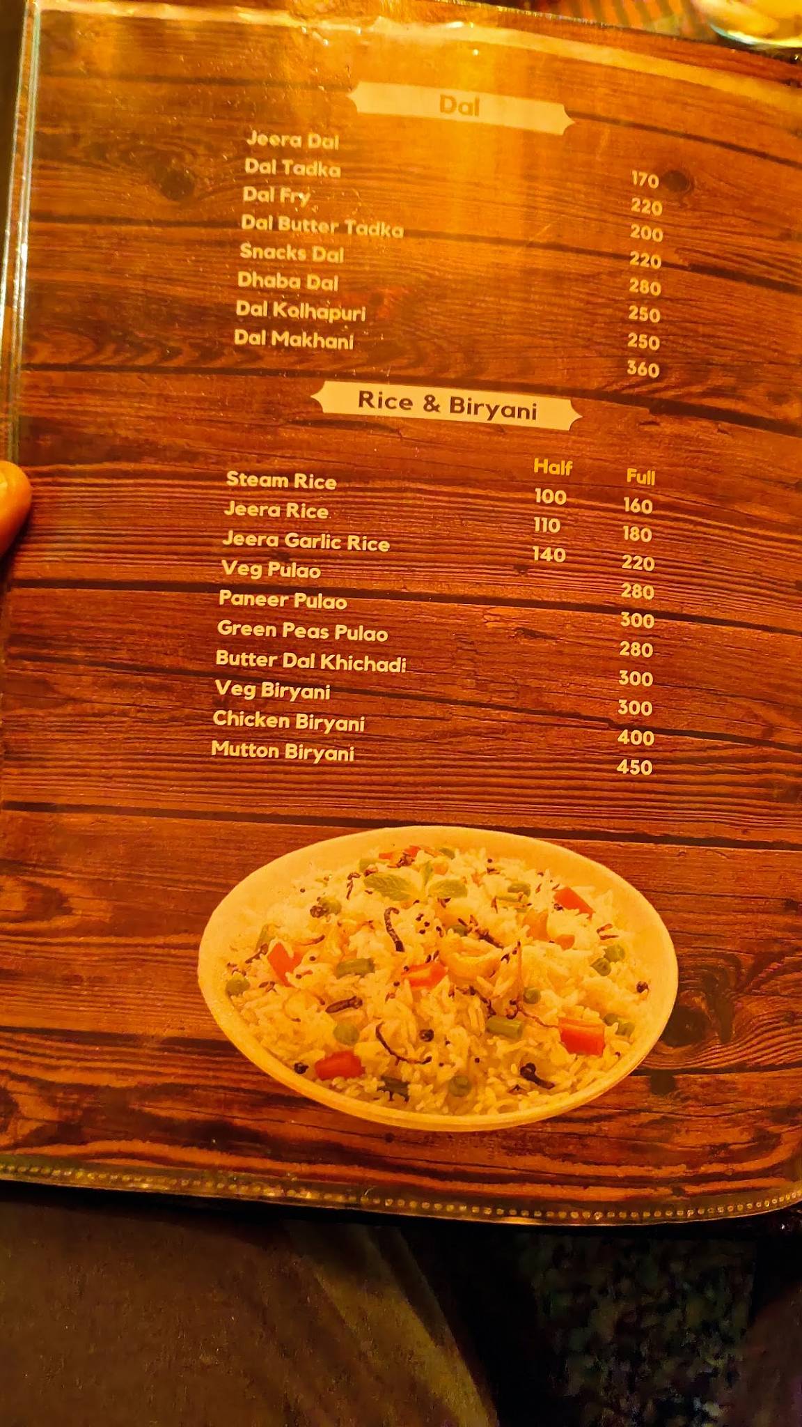 Farmhouse Kitchen Restaurant menu