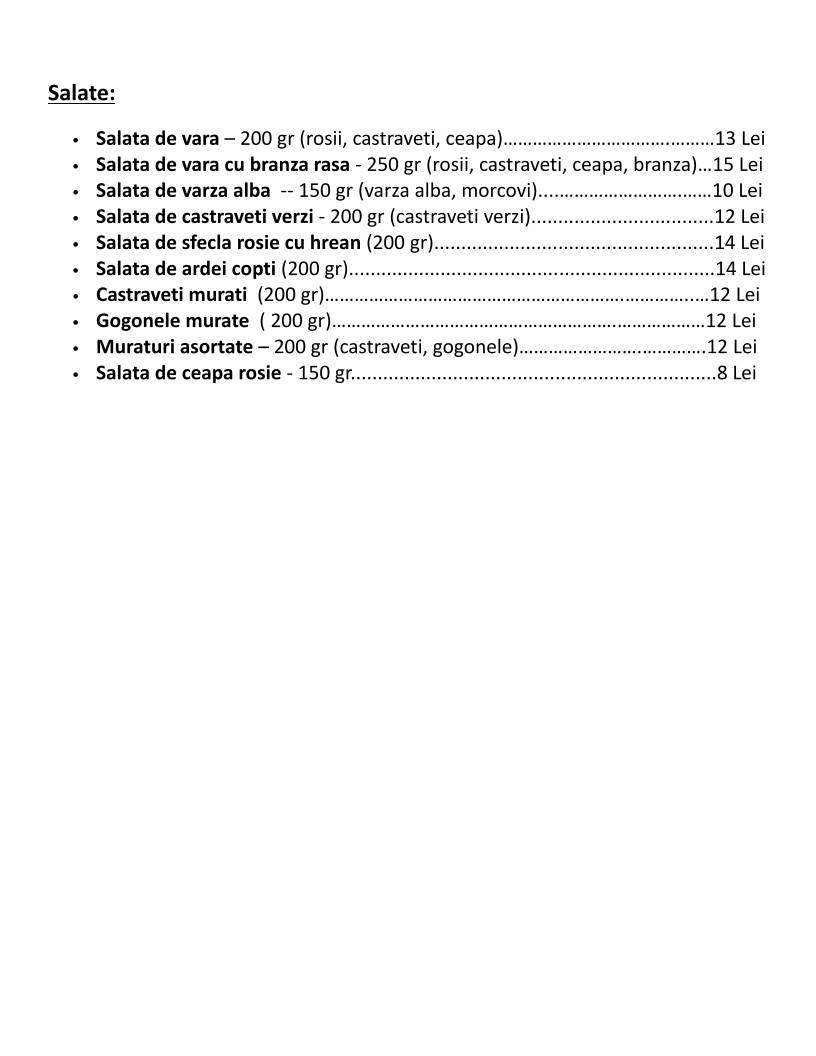 Menu de Flamingo Food